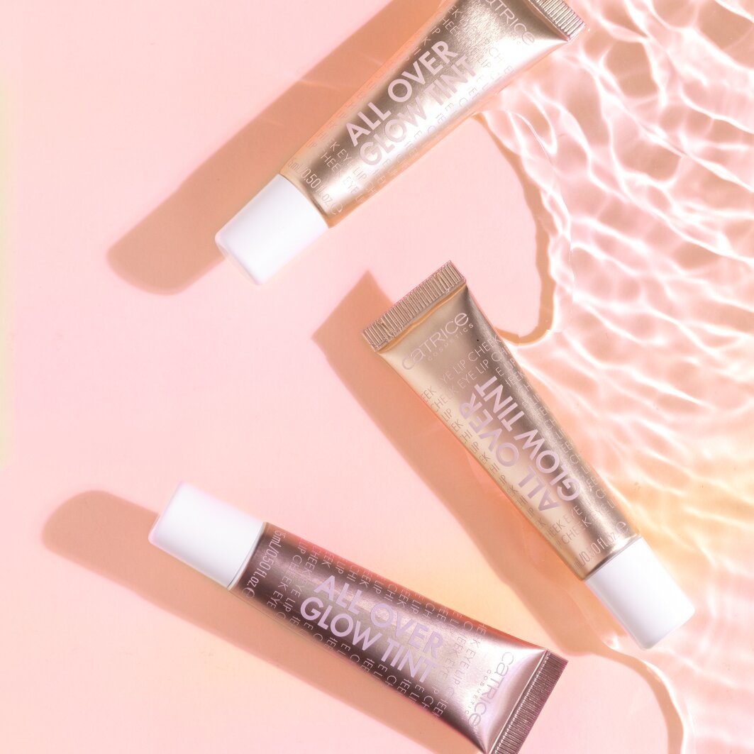 Catrice Lippenöl »All Over Glow Tint«, (Set, 3 tlg.), Sanfter Schimmer, mit Vitamin C, vegan und ohne Parfüm.