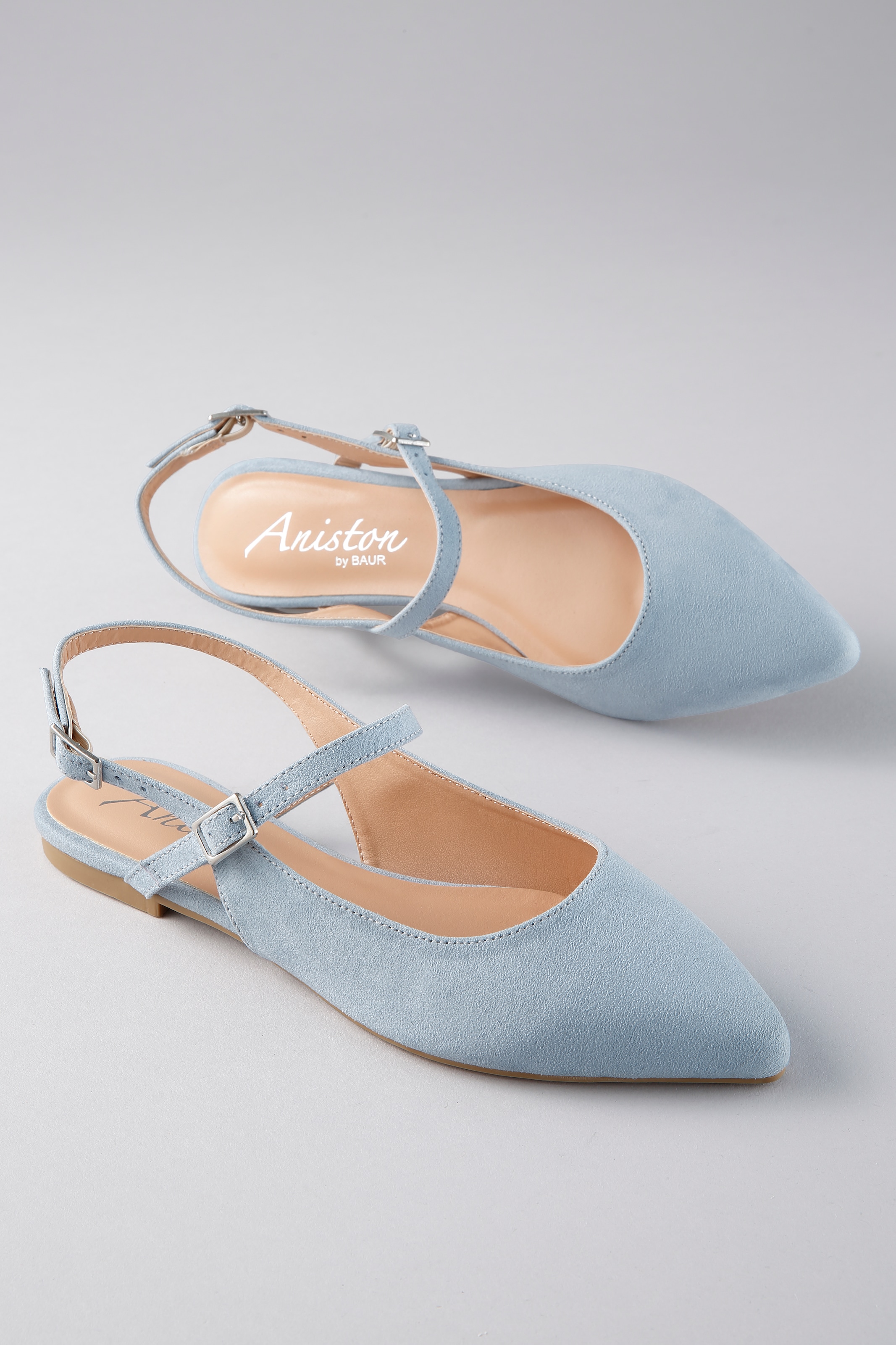 Aniston SHOES Slingpumps  Flat, Sommerschuh, Riemchensandale - schmale Form