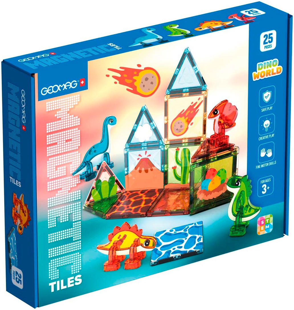 Geomag Magnetspielbausteine »GEOMAG Magnetic Tiles Dino World«