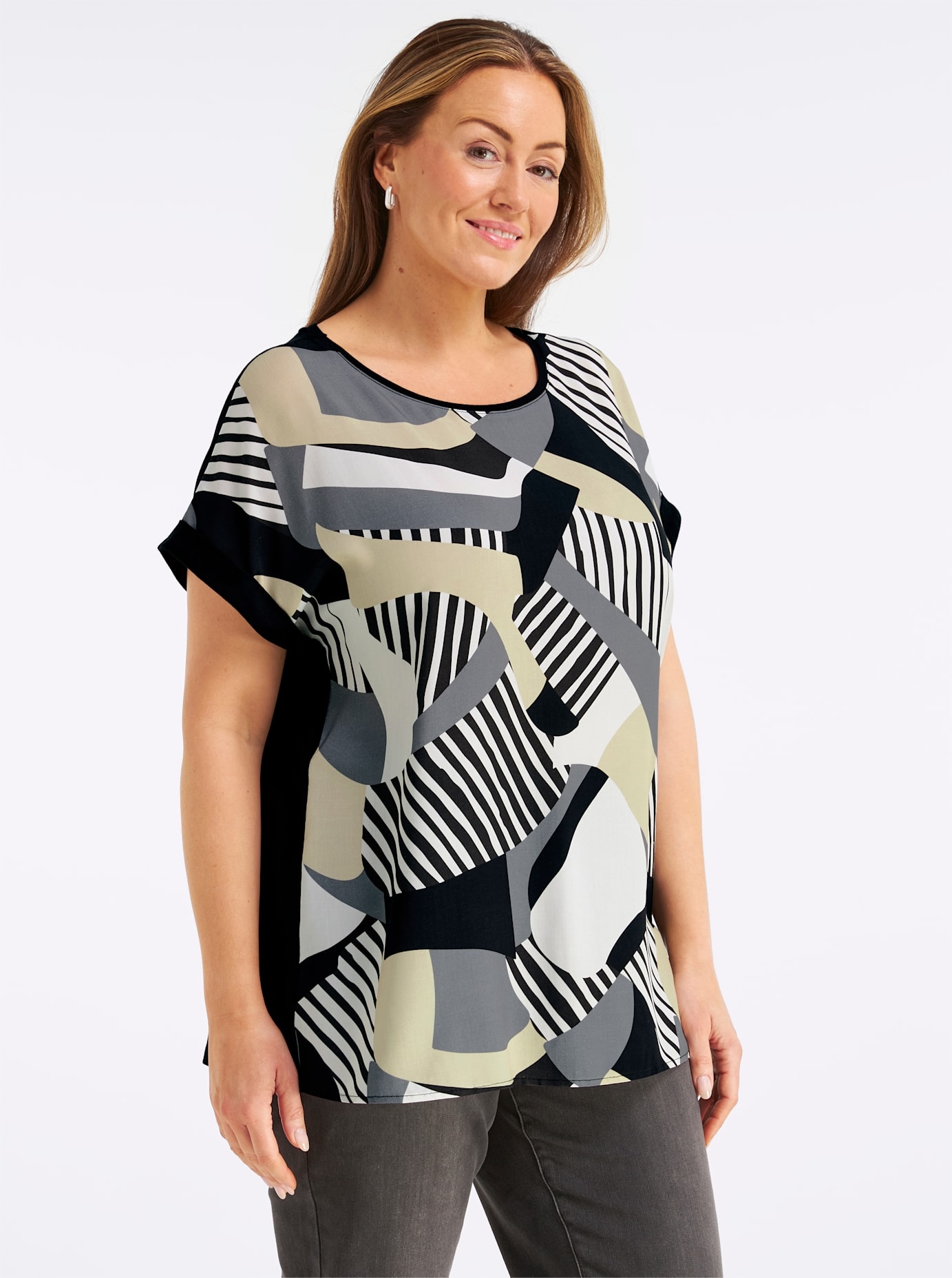 Sheego Blusenshirt »Shirt-Bluse« 1