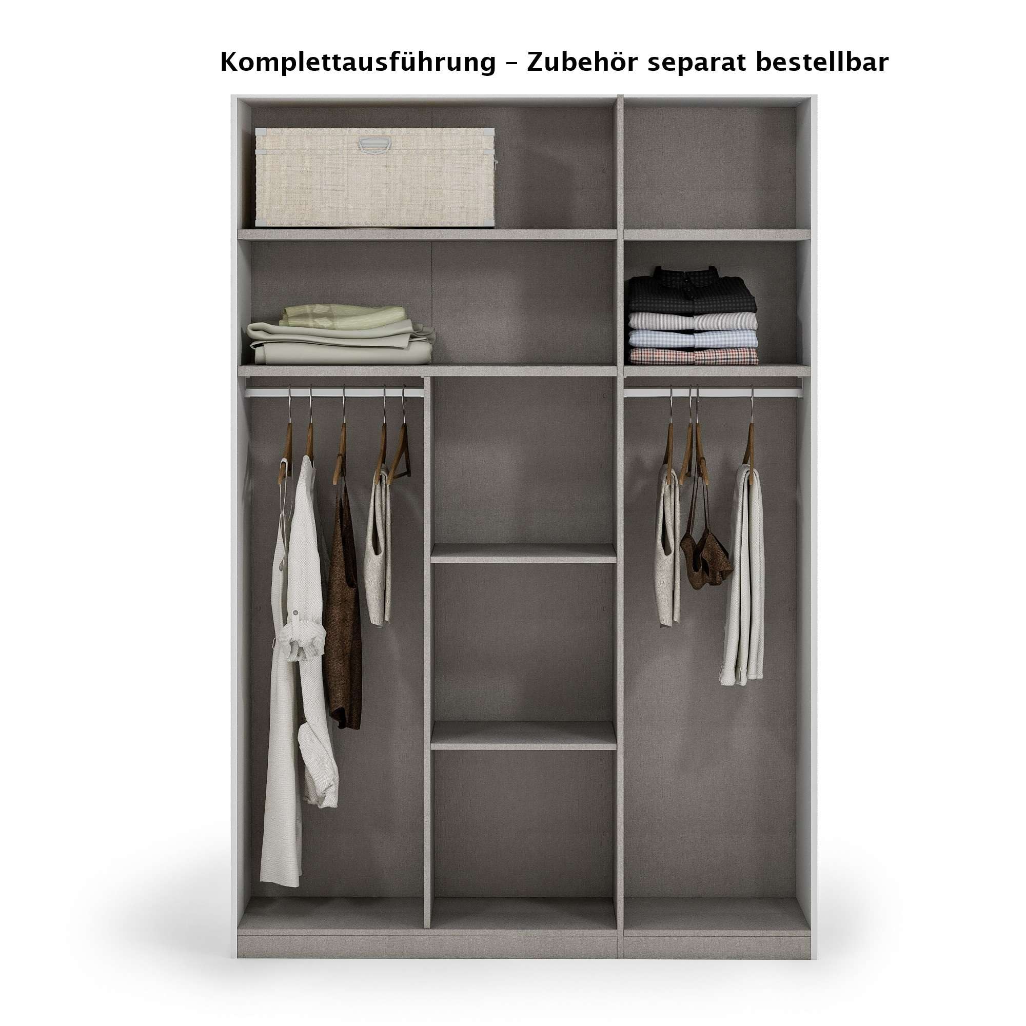 INOSIGN Kleiderschrank »AMETISTA, Drehtürenschrank, designgeformten Fronten«, Made in Italy, hochglanz lackiert, Basisausführung, Zubehör extra