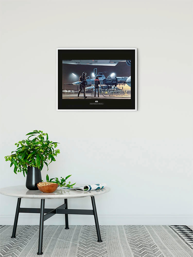Komar Bild »Star Wars Classic RMQ Yavin Y-Wing«, Star Wars, (1 St.), Wandbild zur Dekoration im Kinderzimmer - ohne Rahmen