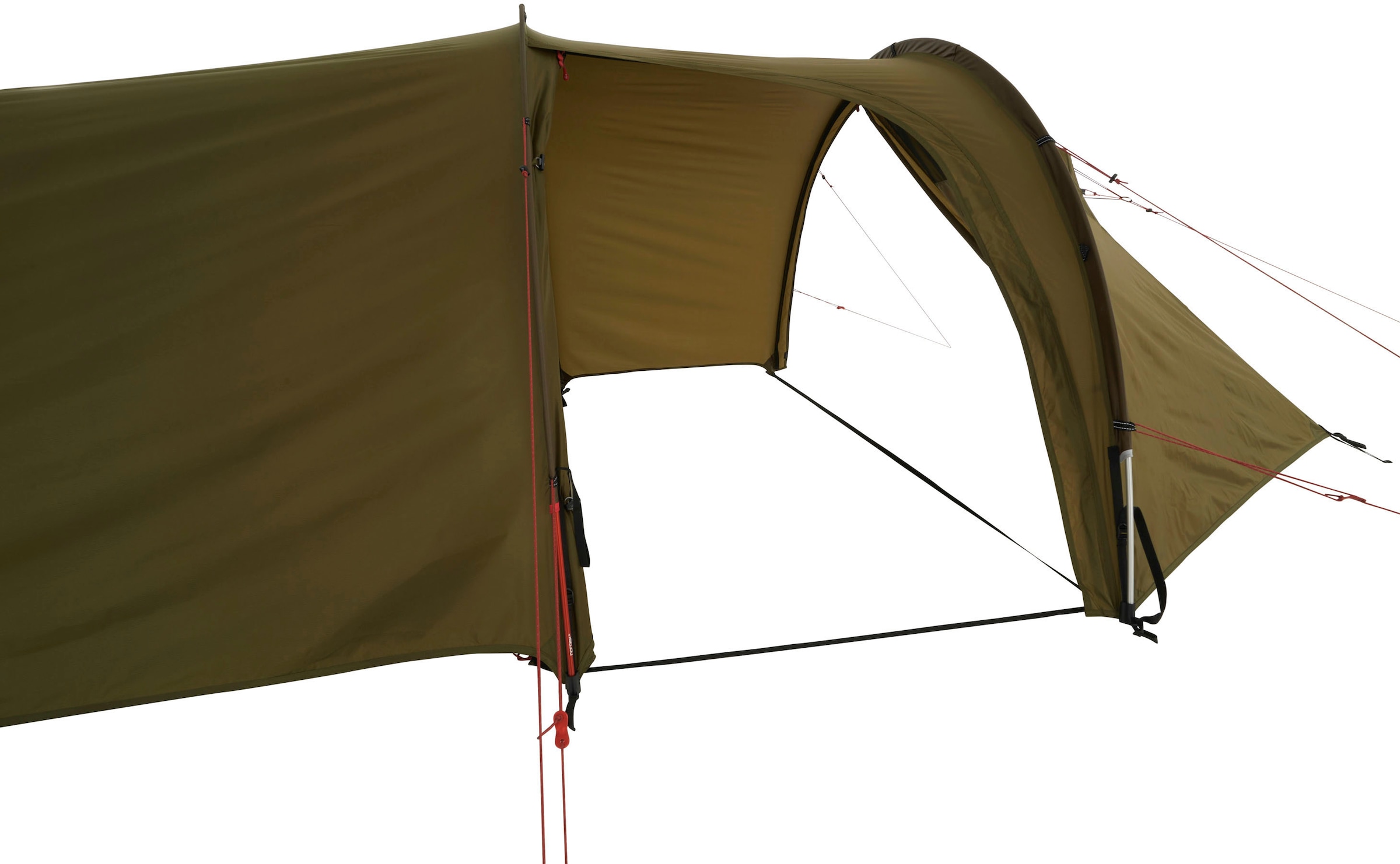 Nordisk Tunnelzelt »Oppland 3 (2.0) PU Tent Dark Olive«, 3 Personen, (Packung, 1 tlg.)