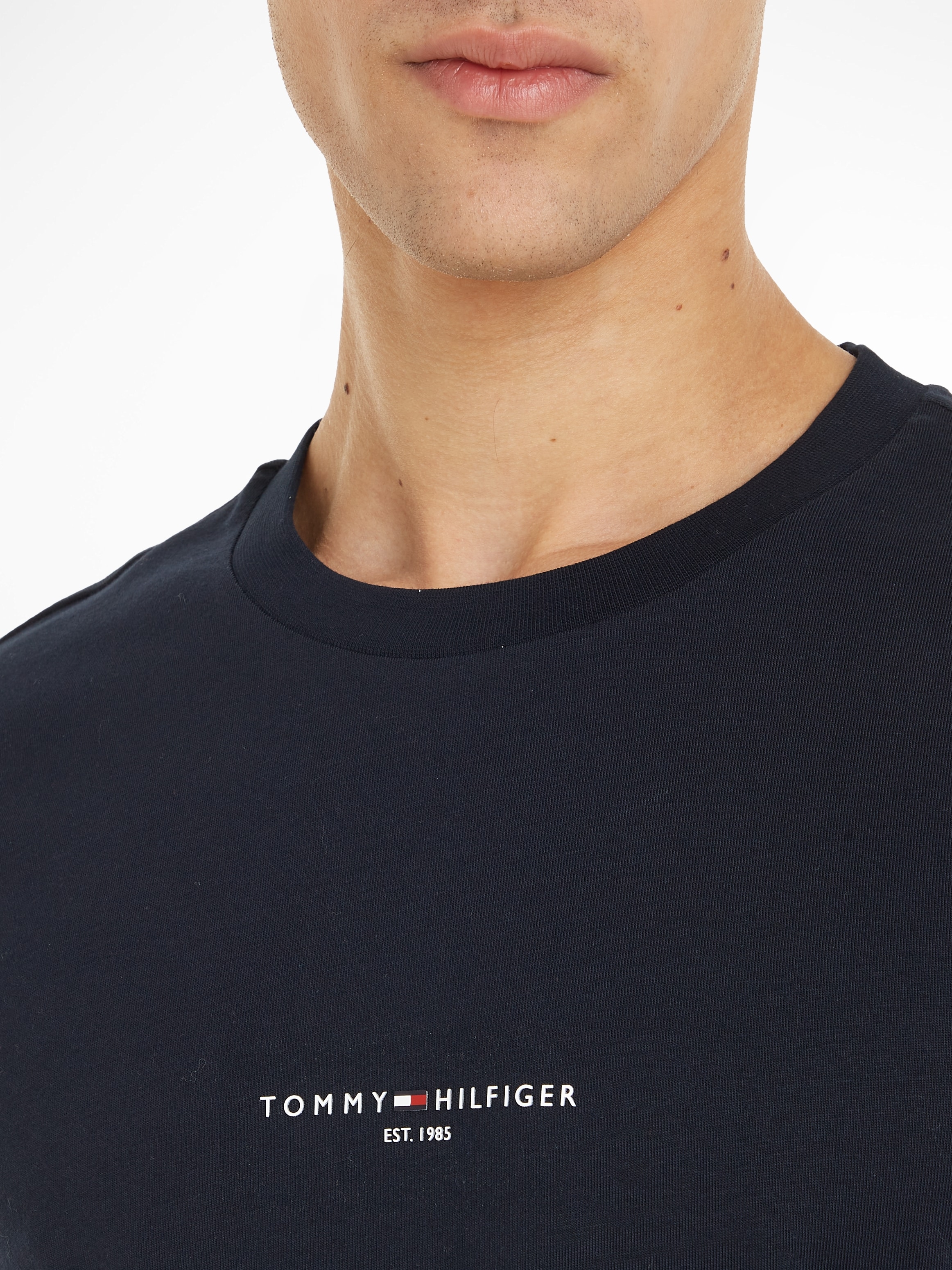 Tommy Hilfiger T-Shirt »TOMMY LOGO TIPPED TEE«