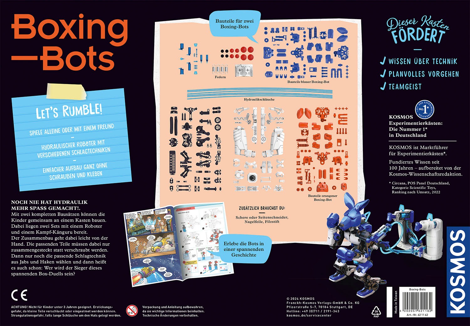 Kosmos Experimentierkasten »Boxing Bots - Deine hydraulischen Boxer«