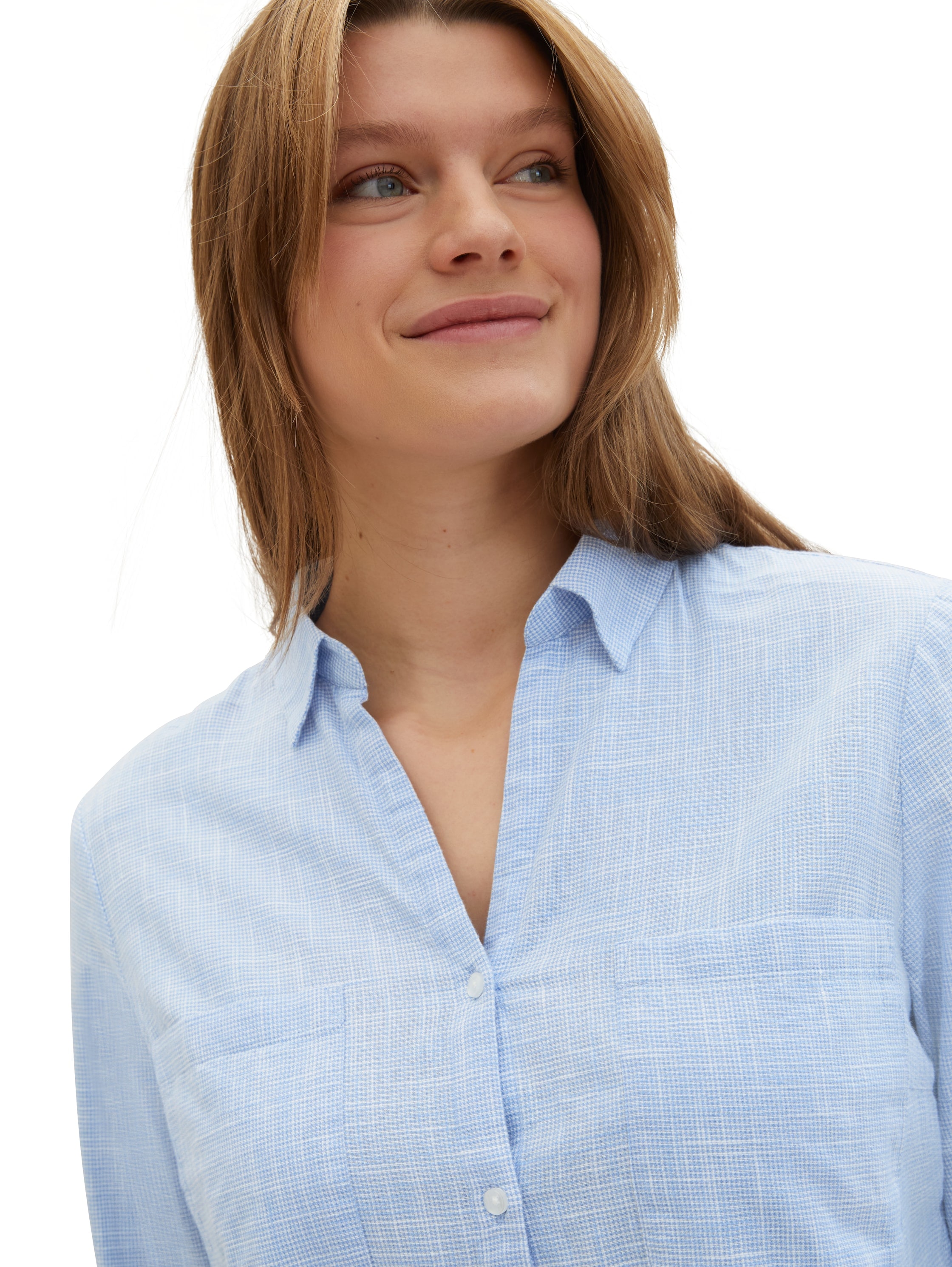 TOM TAILOR PLUS Shirtbluse, mit aufgesetzten Brusttaschen