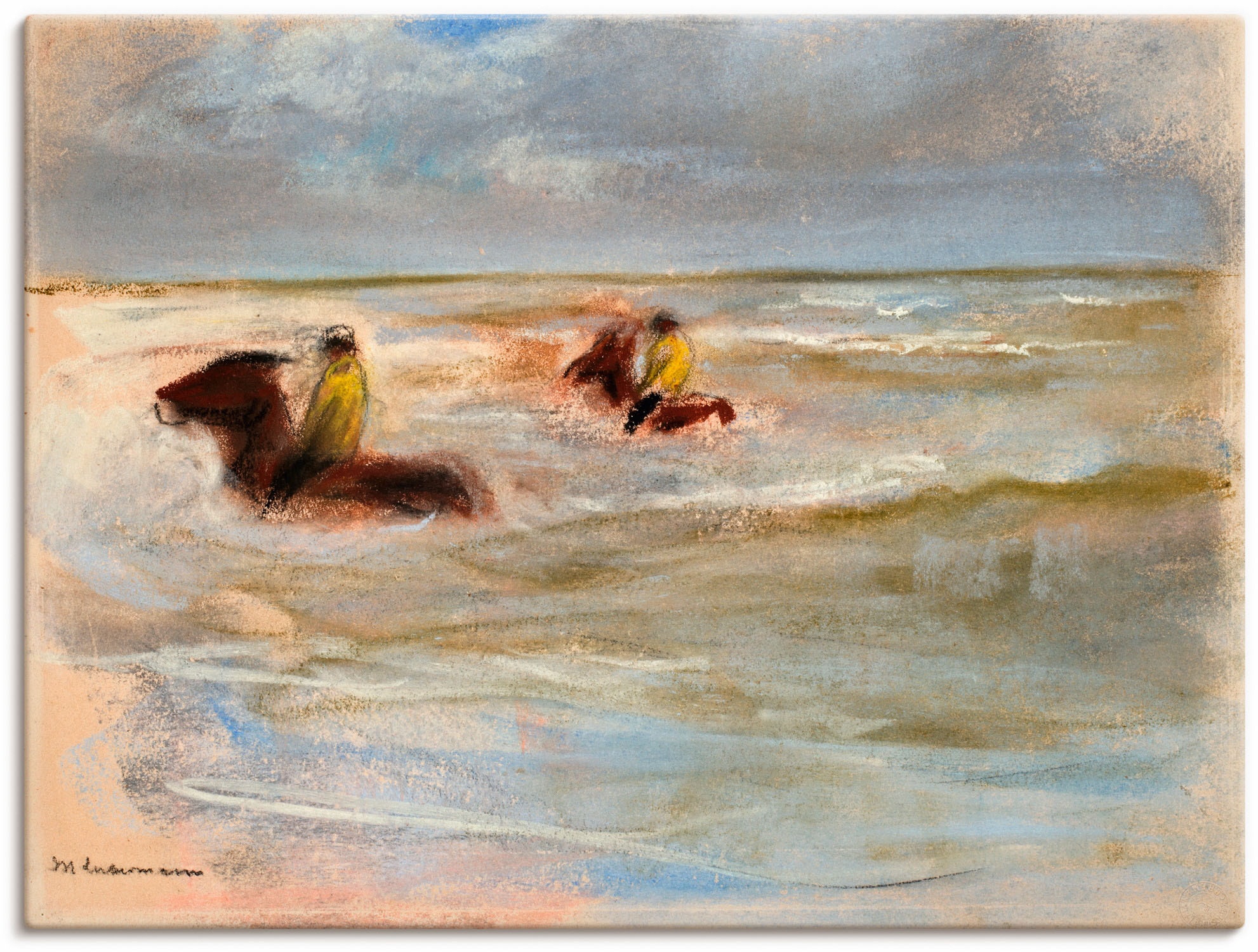 Artland Wandbild »Reiter am Strand (Stalljungen)«, Reitbilder, (1 St.), als Alubild, Leinwandbild, Wandaufkleber oder Poster in versch. Größen
