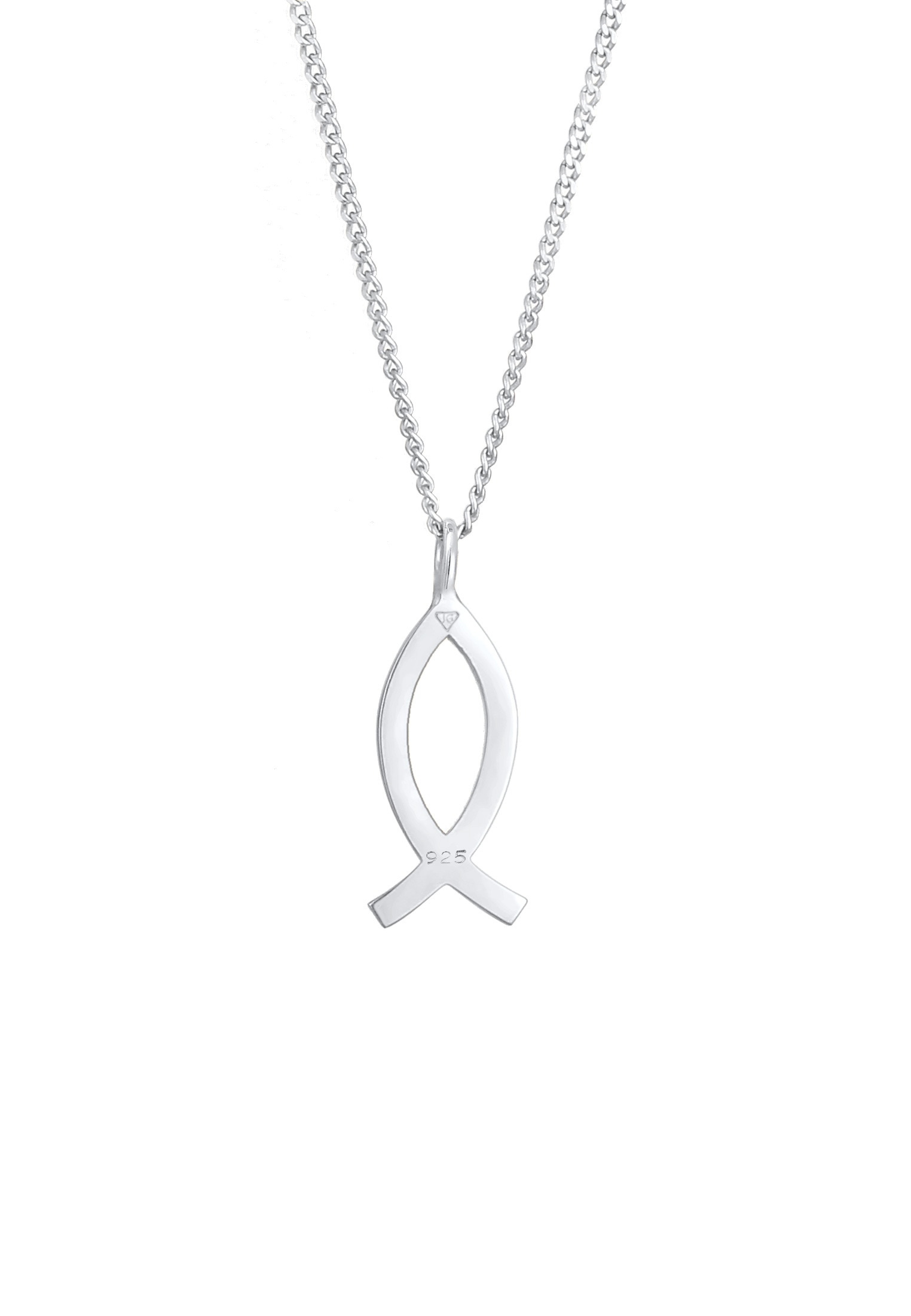 Elli Silberkette »Halskette Fisch Symbol Christlich Religion 925 Silber«