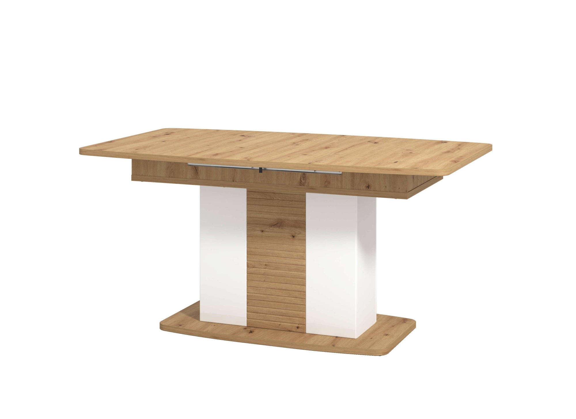 INOSIGN Esstisch »Bretagna 160 cm, modernes Design, Verlängerbar durch Einlegeplatte«, max. Breite 200 cm, Farbkombination aus Artisan-Eiche und Weiß