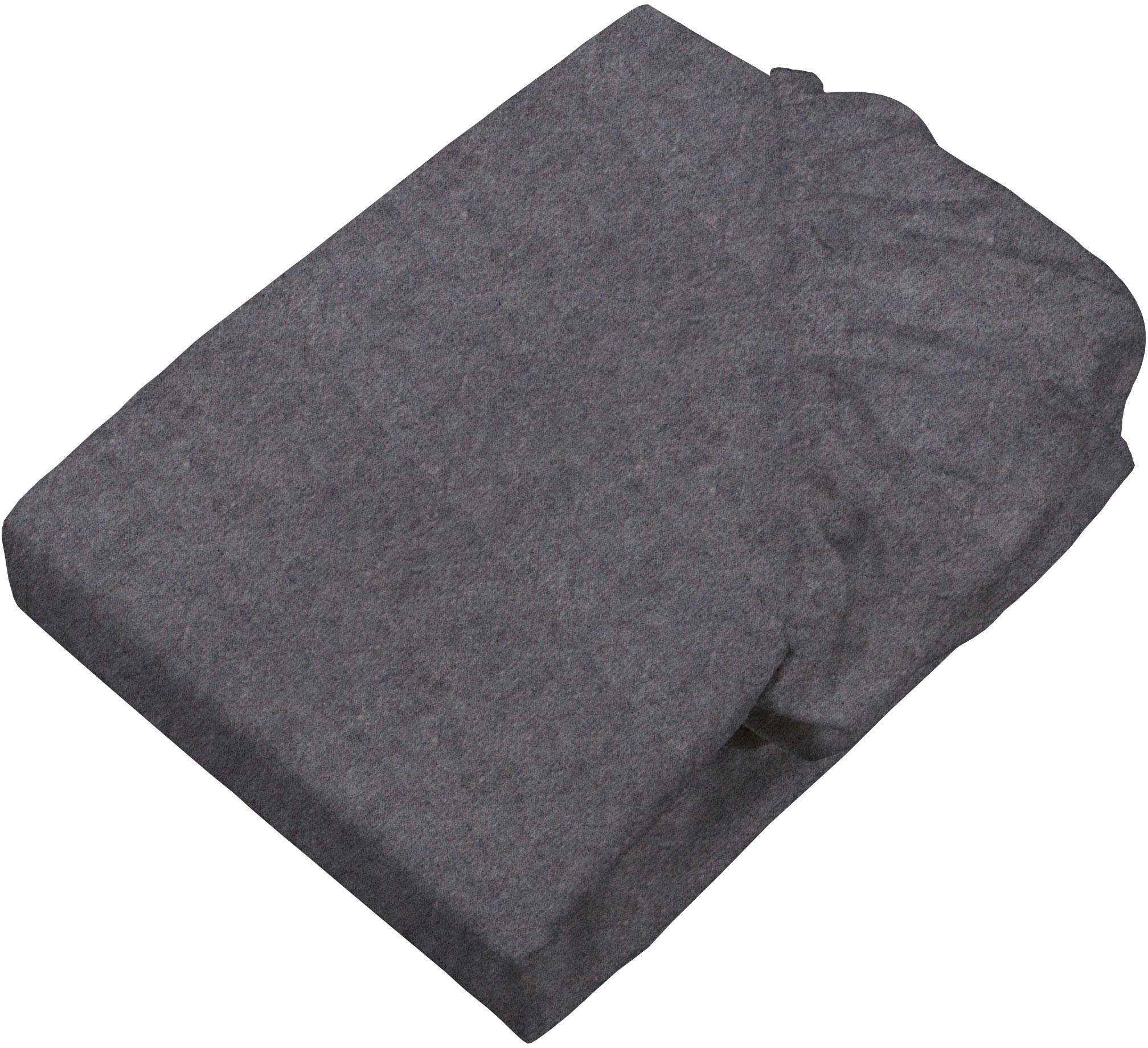 Setex Bettlaken »Feinbiber Melange Spannbetttuch« Melange-Effekt: Tiefe in grau, Größe 90x200 25