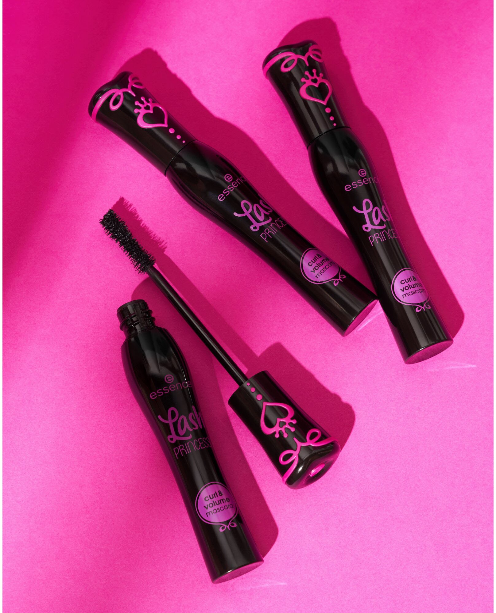 Essence Mascara »Lash PRINCESS curl & volume mascara«, (Set, 3 tlg.), mit einzigartigem Design