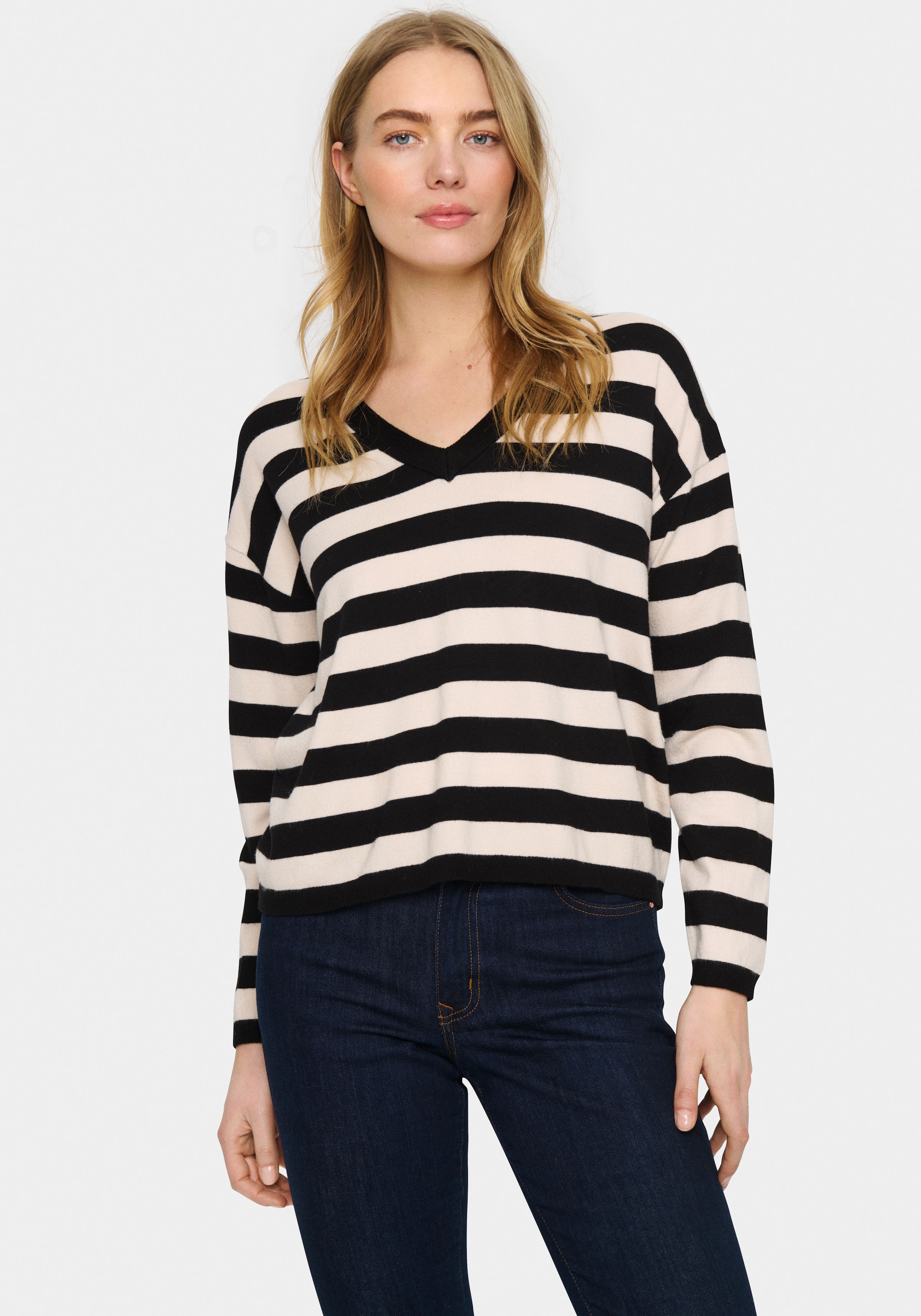 Saint Tropez Strickpullover »FikamSZ V-Neck«