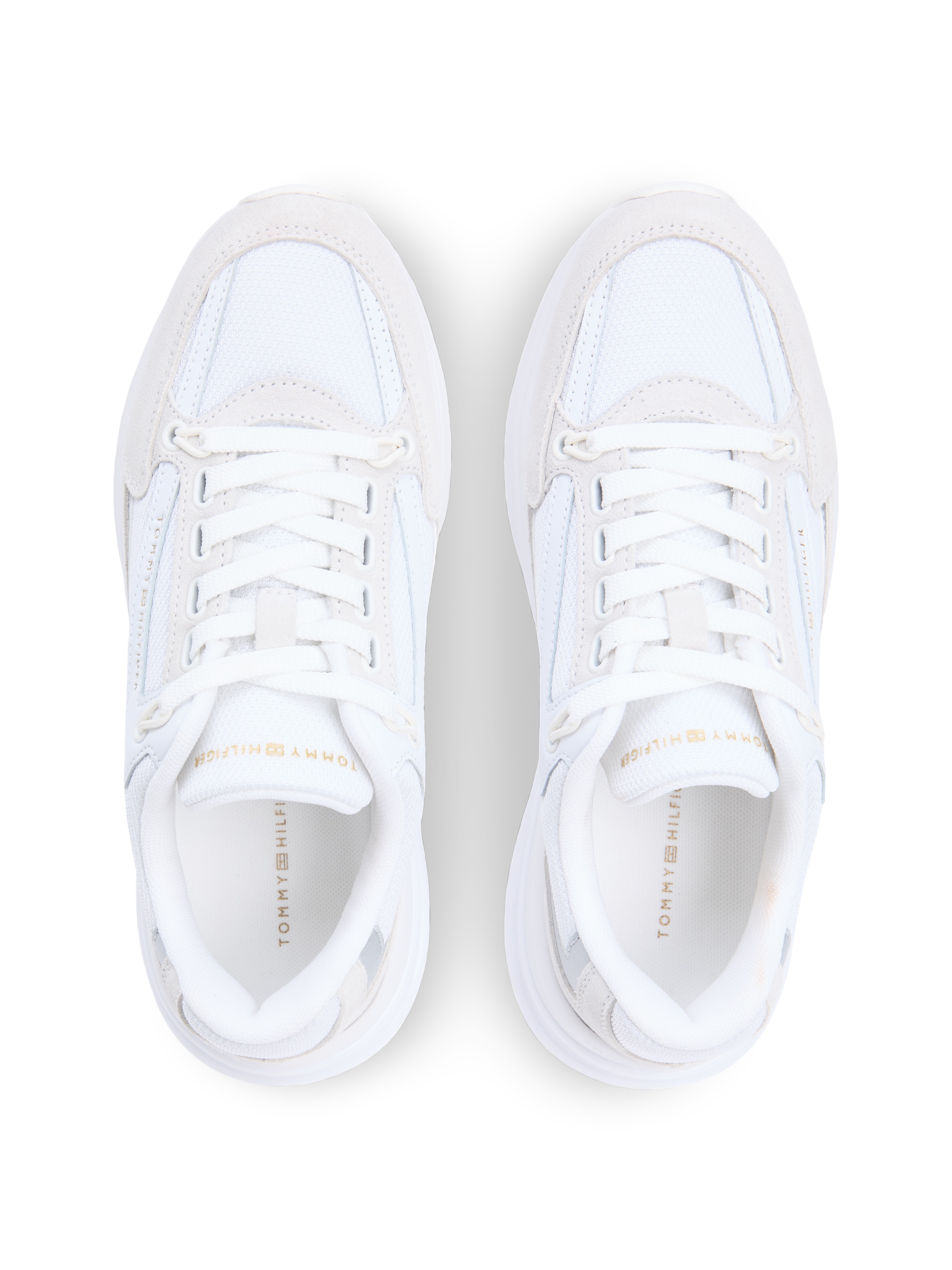 Tommy Hilfiger Keilsneaker »TH SPORTY CHIC RUNNER«  Keilabsatz, Freizeitschuh, Halbschuh, Schnürer mit Kontrastbesatz