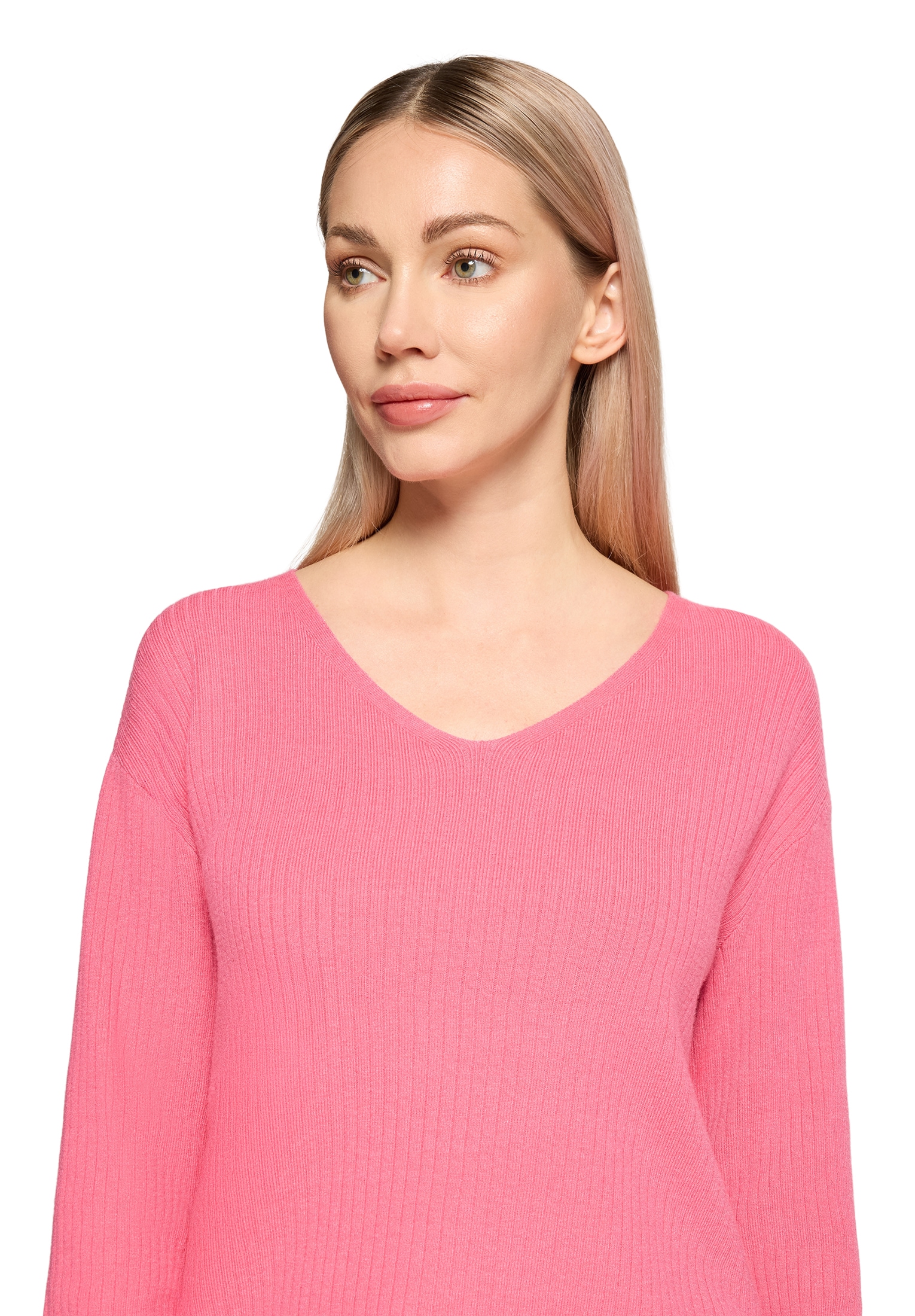 Betty Barclay Rundhalspullover »Feinstrickpullover mit V-Ausschnitt«