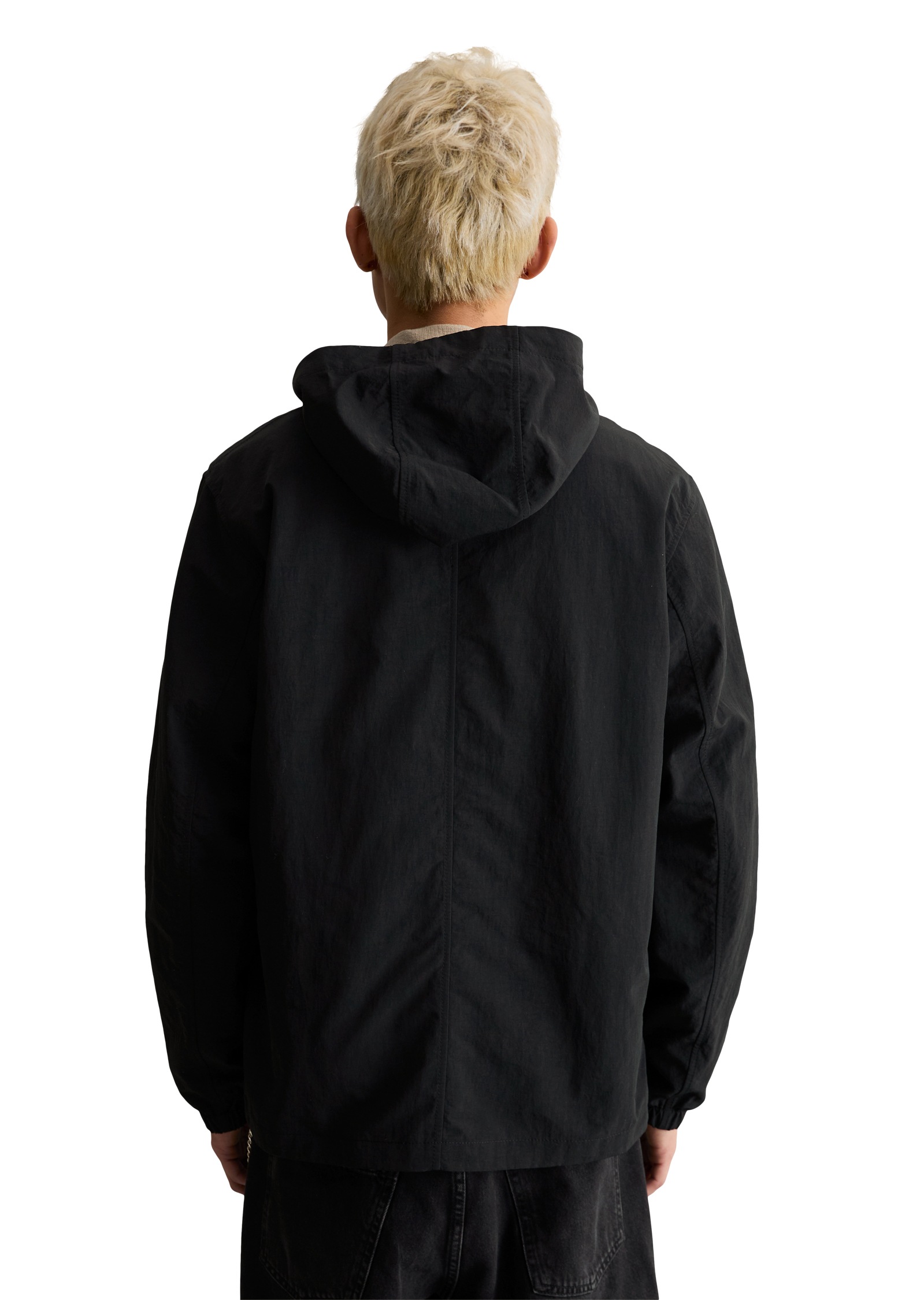 Marc O'Polo DENIM Outdoorjacke mit Kapuze regular aus wasserabweisendem Recycling-Material