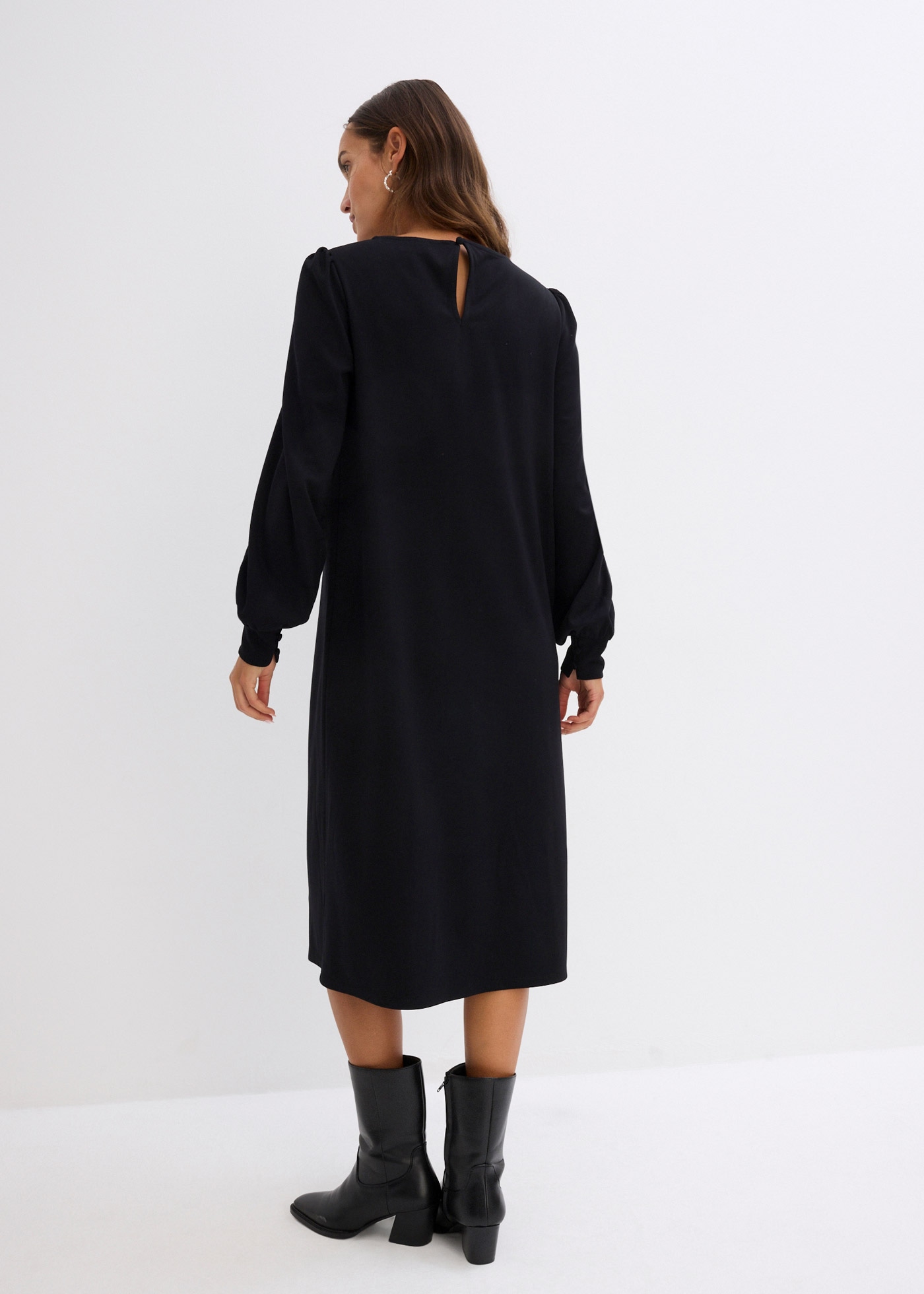 bonprix Jerseykleid »Jerseykleid aus Punto di Roma« Jerseykleid aus Punto di Roma