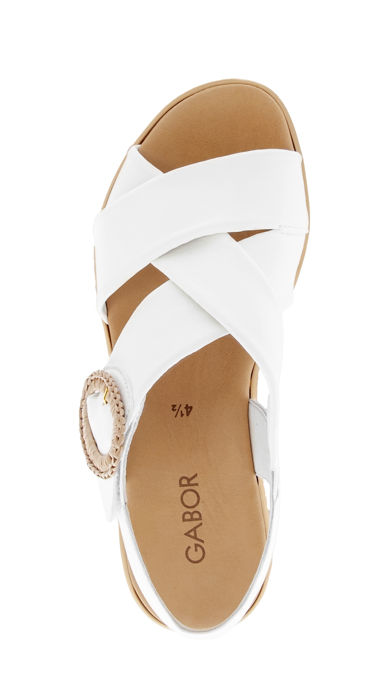 Gabor Keilsandalette  Plateau, Riemchensandale, Sommerschuh mit Zierschnalle