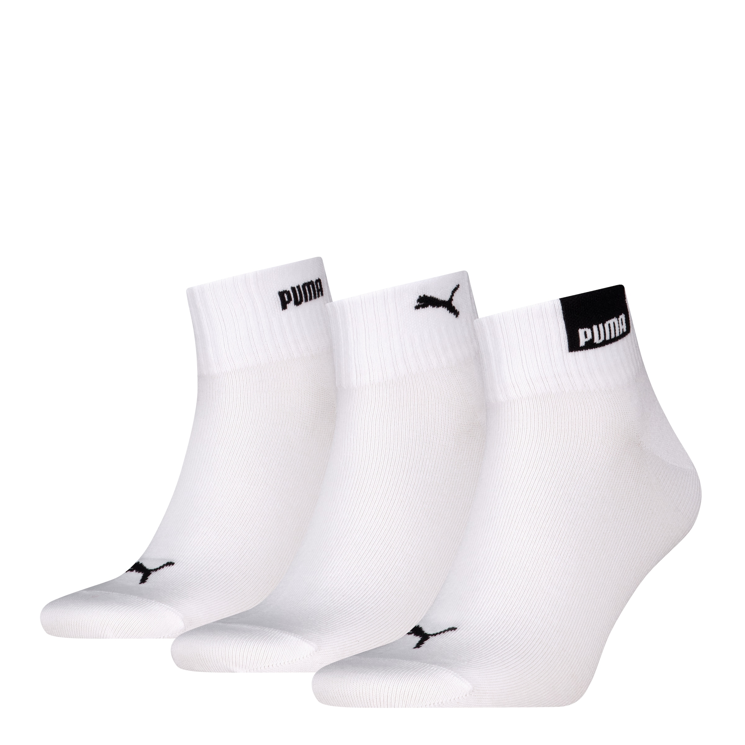 PUMA Kurzsocken »PUMA UNISEX LOGO QUARTER« 3 Paar tlg.