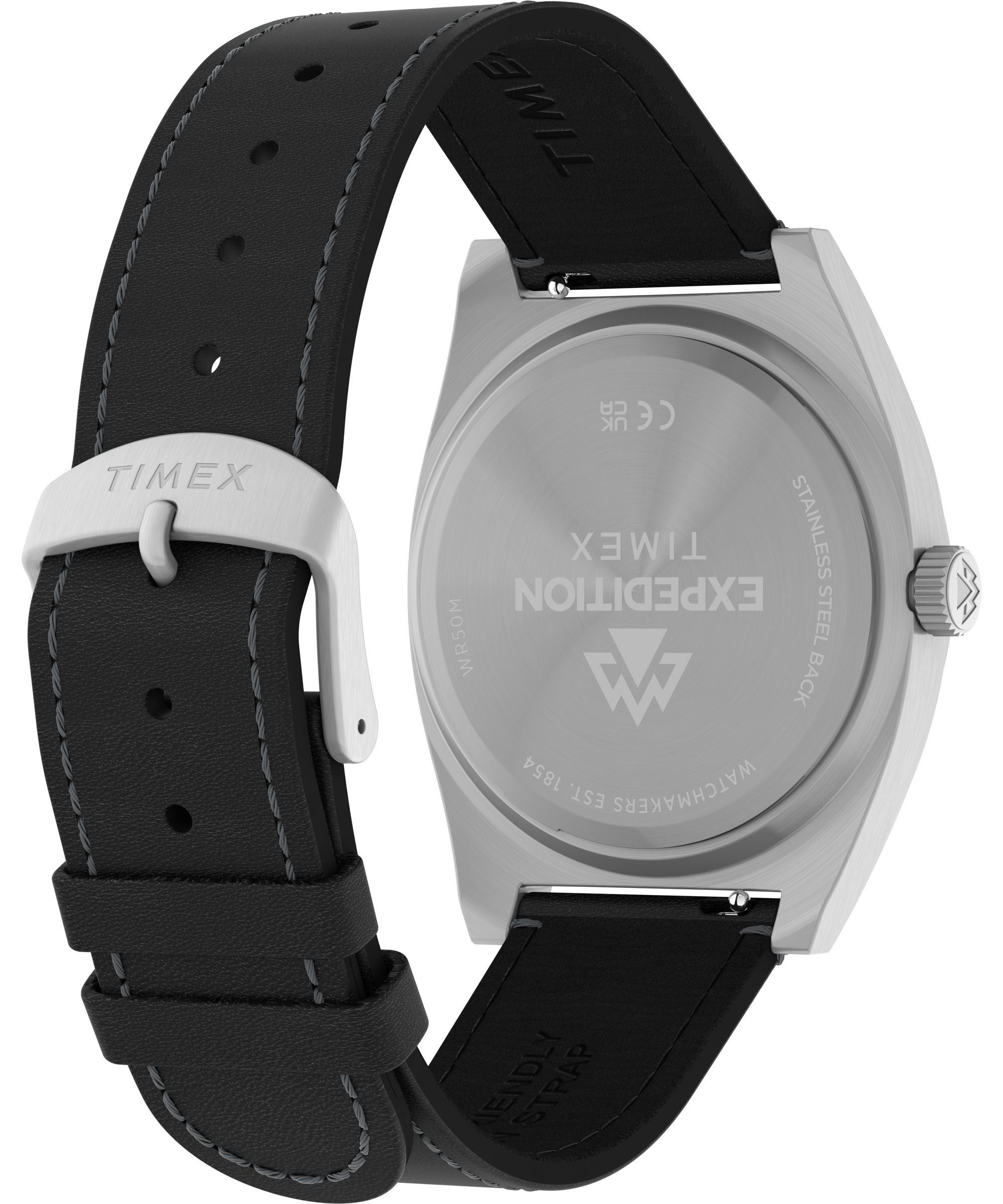 Timex Quarzuhr »Timex-CAPSTONE« Armbanduhr, Herrenuhr, Lederarmband, analog, Tag, Beleuchtung