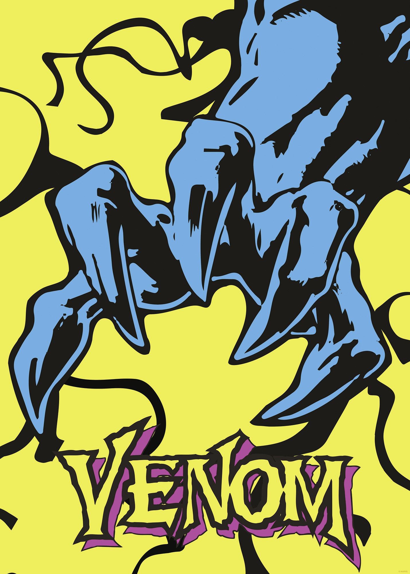 Komar Wandbild »Marvel Venom Colourful Claw«, Disney, (Set, 1 St.), 50 x 70 cm (Breite x Höhe) - Kinderzimmer, Dekoration