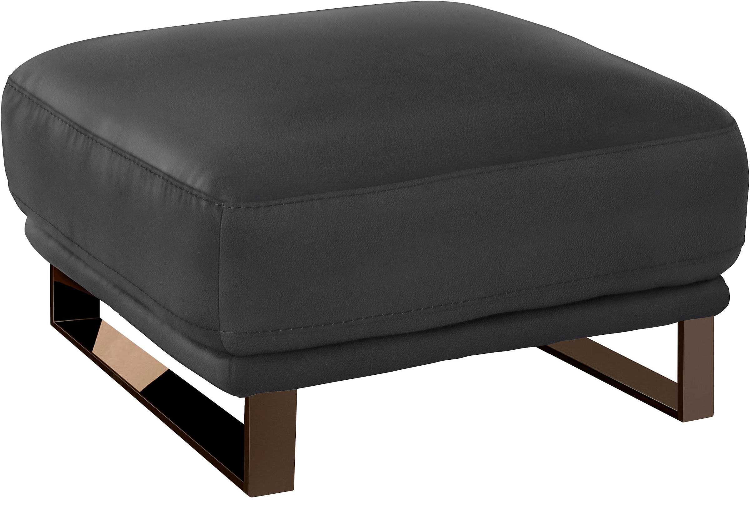 W.SCHILLIG Hocker »montanaa« mit Metallkufen in Bronze pulverbeschichtet, Breite 71 cm