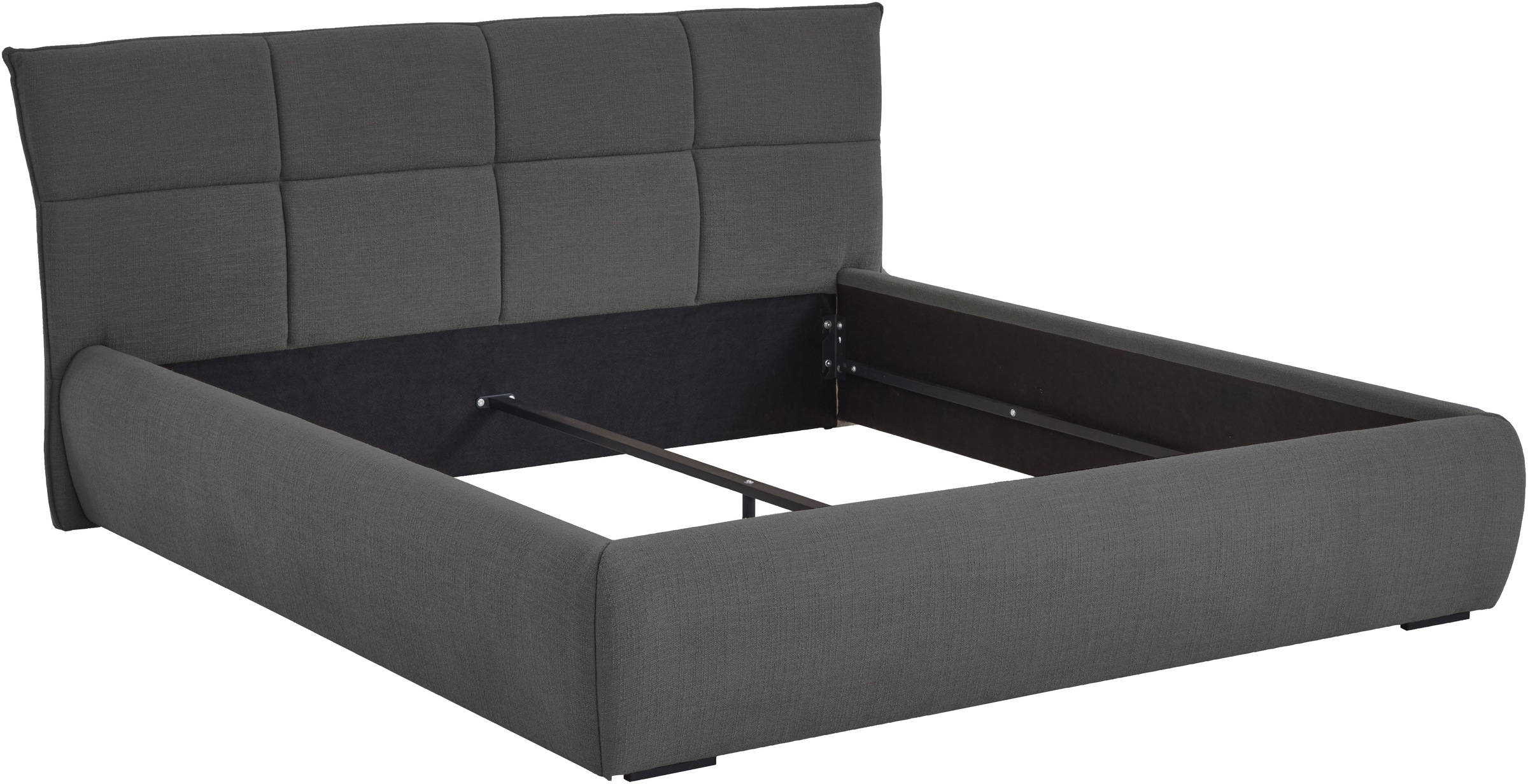 ATLANTIC home collection Polsterbett »Narin in verschiedenen Größen« Polsterbett, Bezug mit Bouclé Charakter
