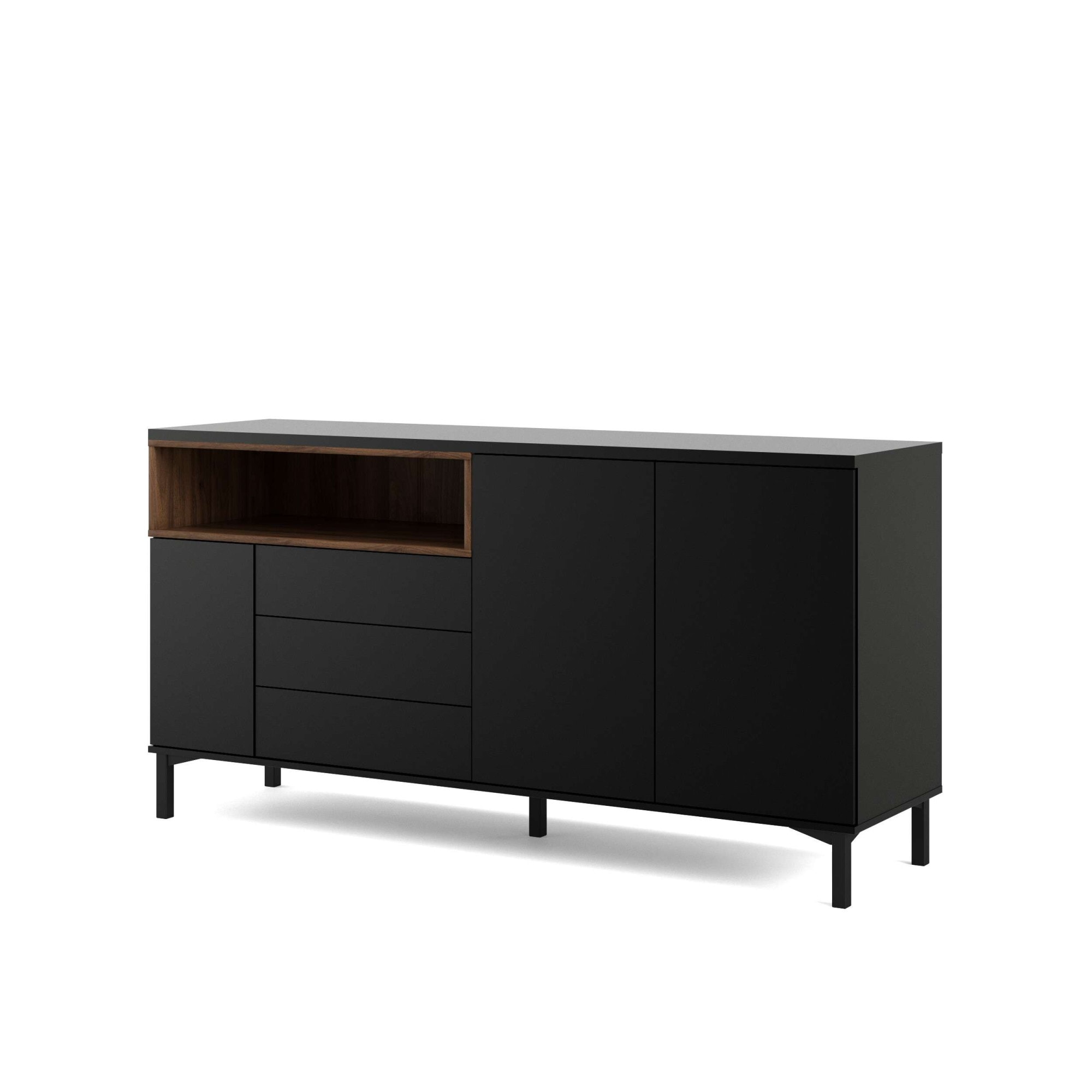 INOSIGN Sideboard »Roommers, Anrichte, Kommode, Stauraum, modern, praktisch«, 3 Schubladen, 2 Schränke, 1 offenes Fach, B: 176 cm, H: 90 cm
