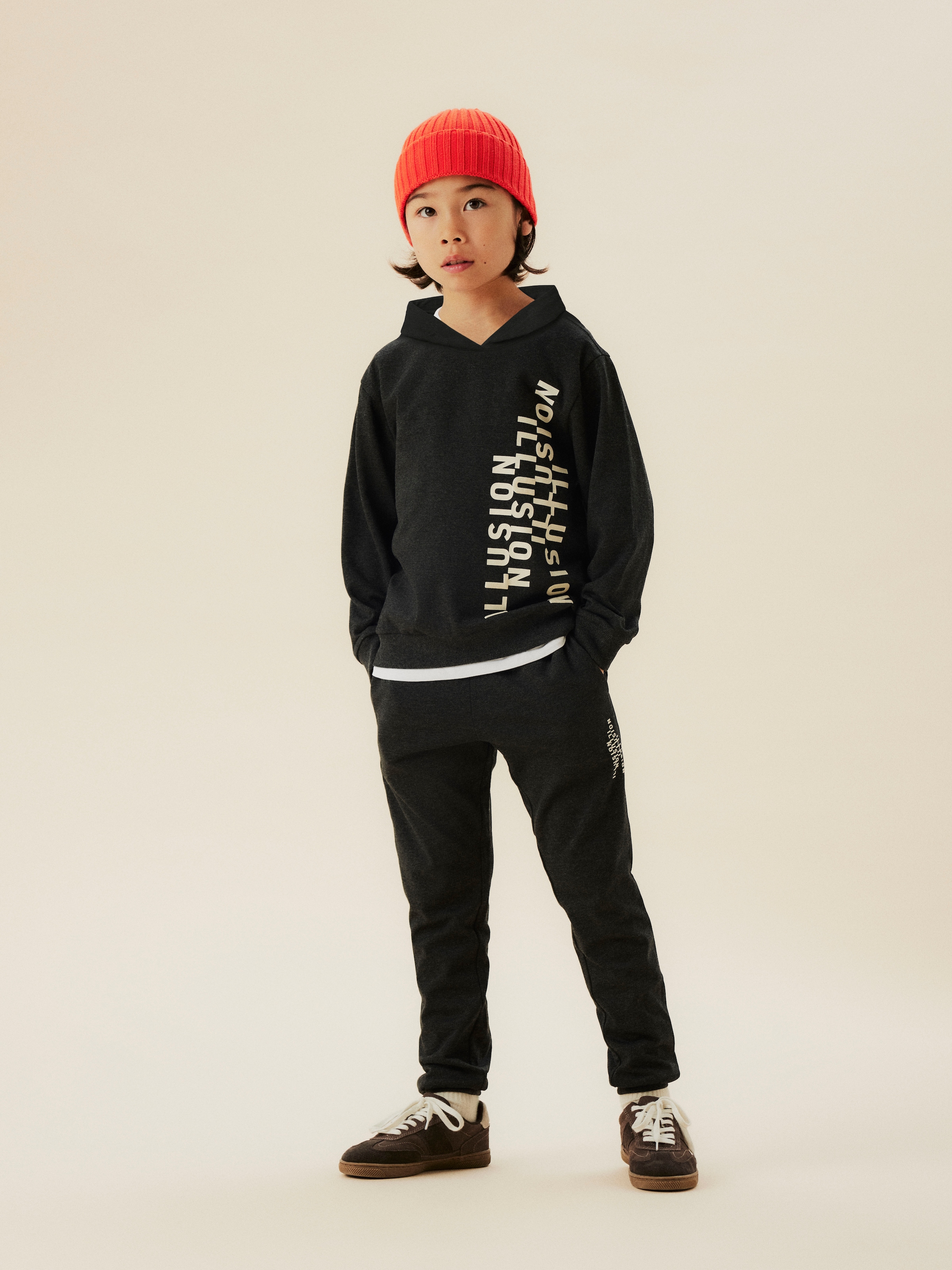 Name It Sweatshirt »NKMOLAF LS NREG SWE WH BRU PB«
