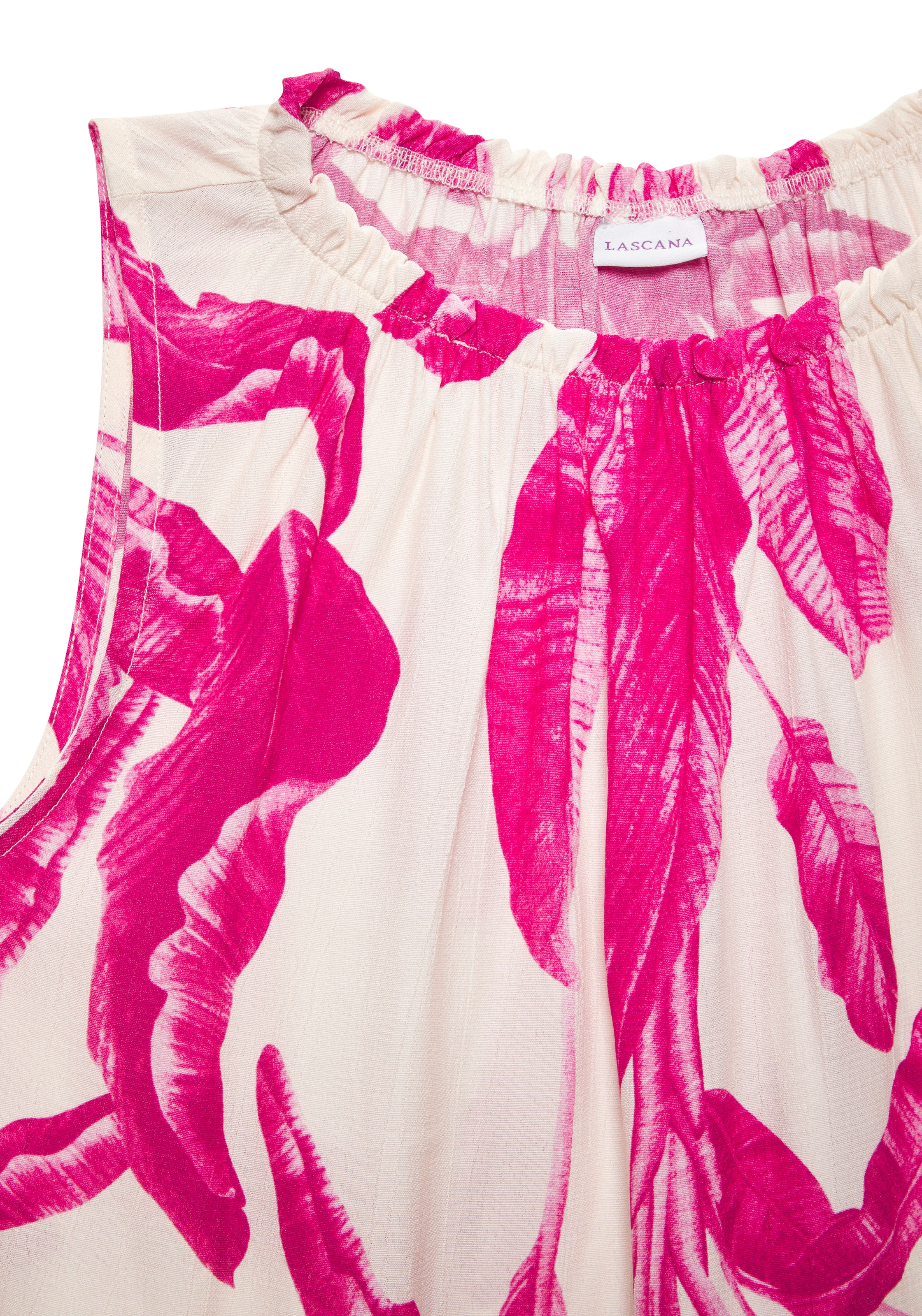 LASCANA Strandtop in sommerlichem Allover-Print