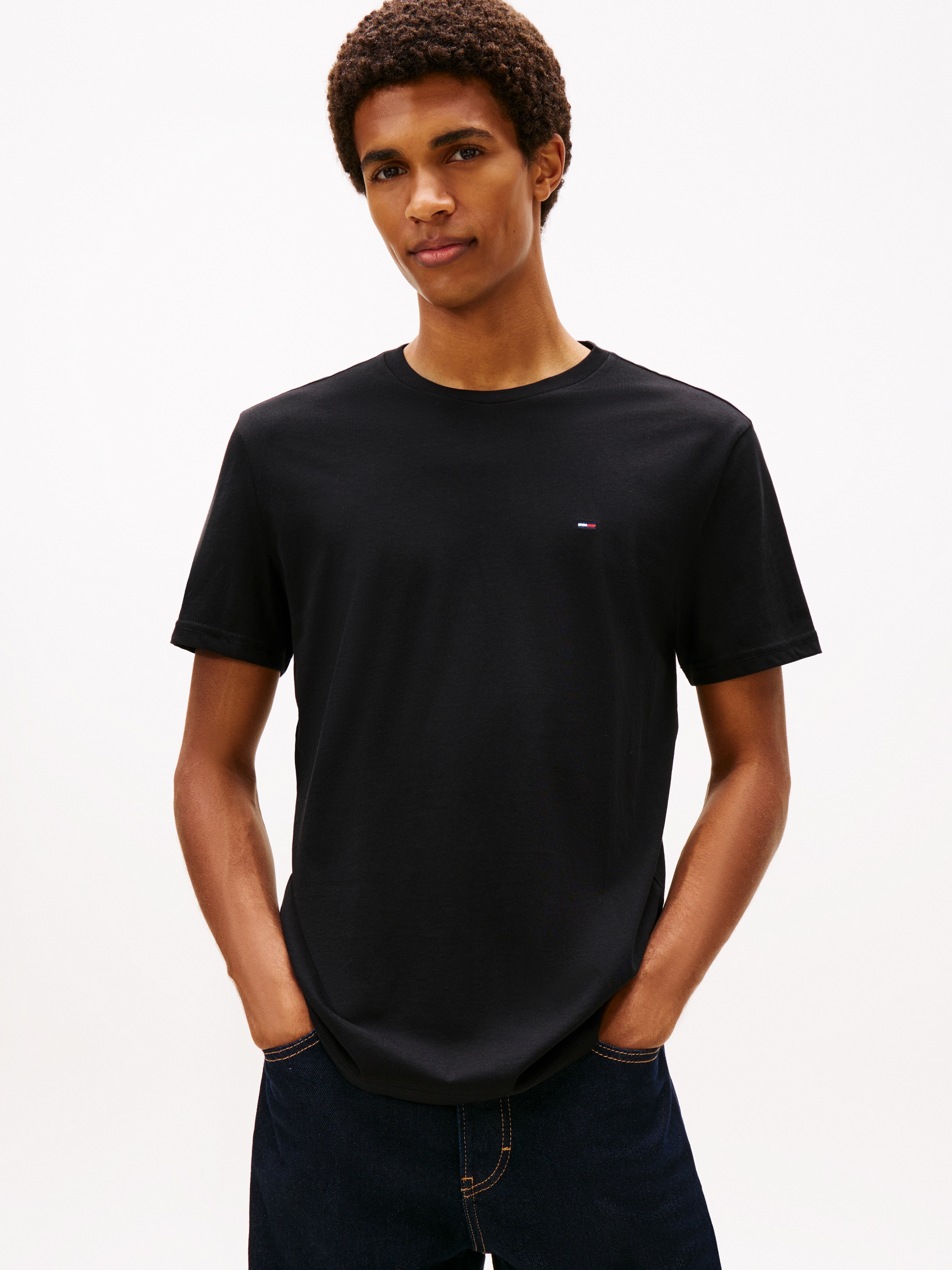 Tommy Jeans T-Shirt »TJM EXTRA SLIM 3 PACK« Packung, 3 Mit Rundhalsausschnitt