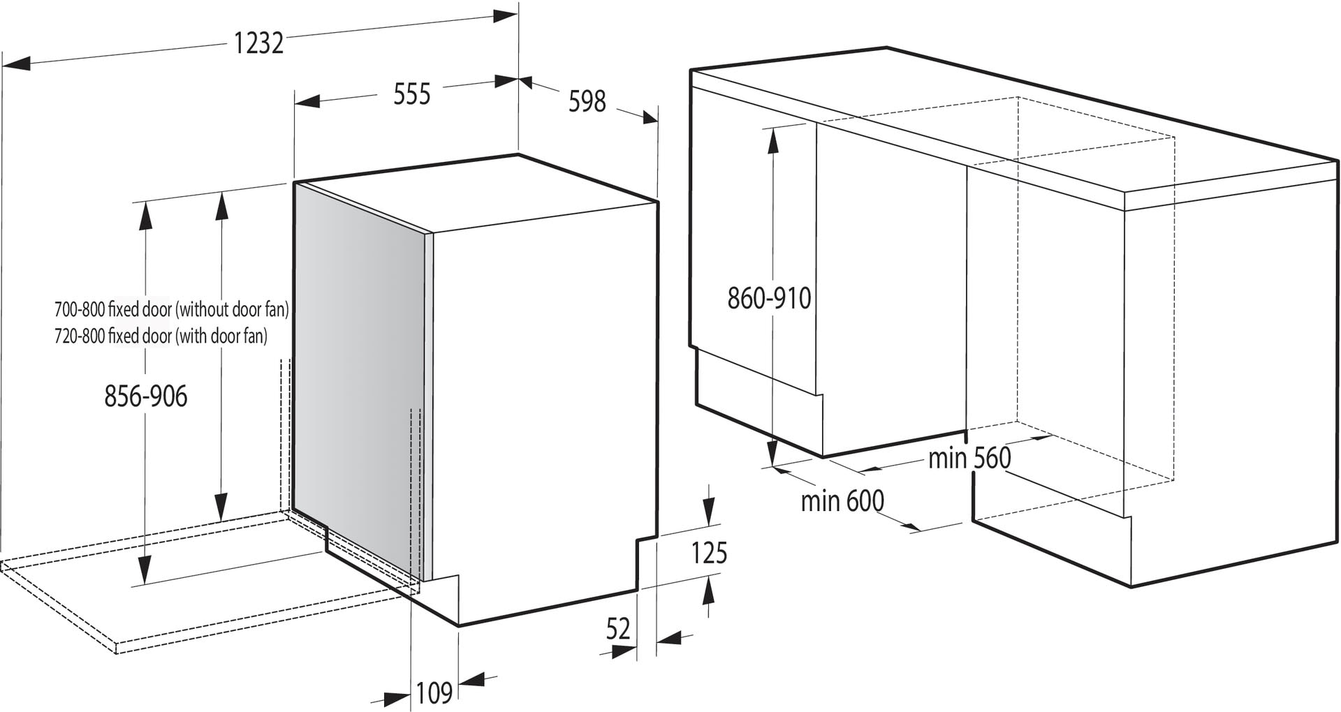GORENJE vollintegrierbarer Geschirrspüler »GV 693C60 XXL«, 16 Maßgedecke, XXL-Geschirrspüler