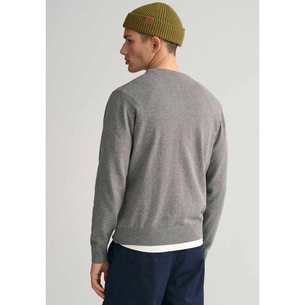 Gant Rundhalspullover »Classic Cotton C-Neck«