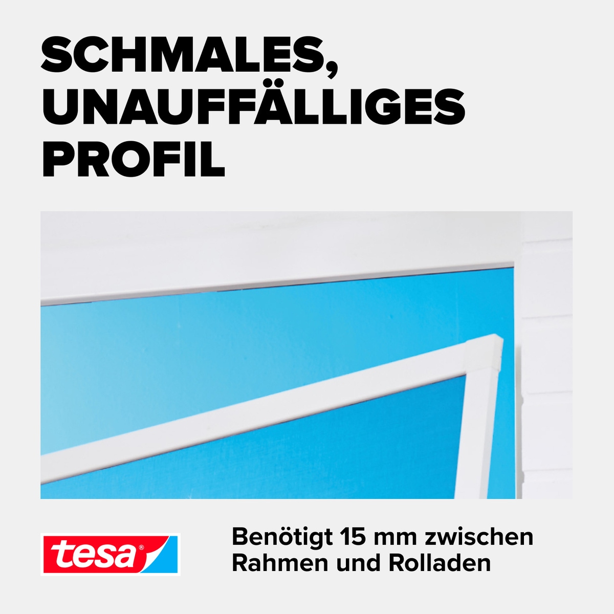 tesa Insektenschutz-Fensterrahmen »Insect Stop ALU Comfort Fliegengitter für Fenster - 1.4 m : 1.5 m«, Insektenschutz für Fenster - Aluminiumrahmen