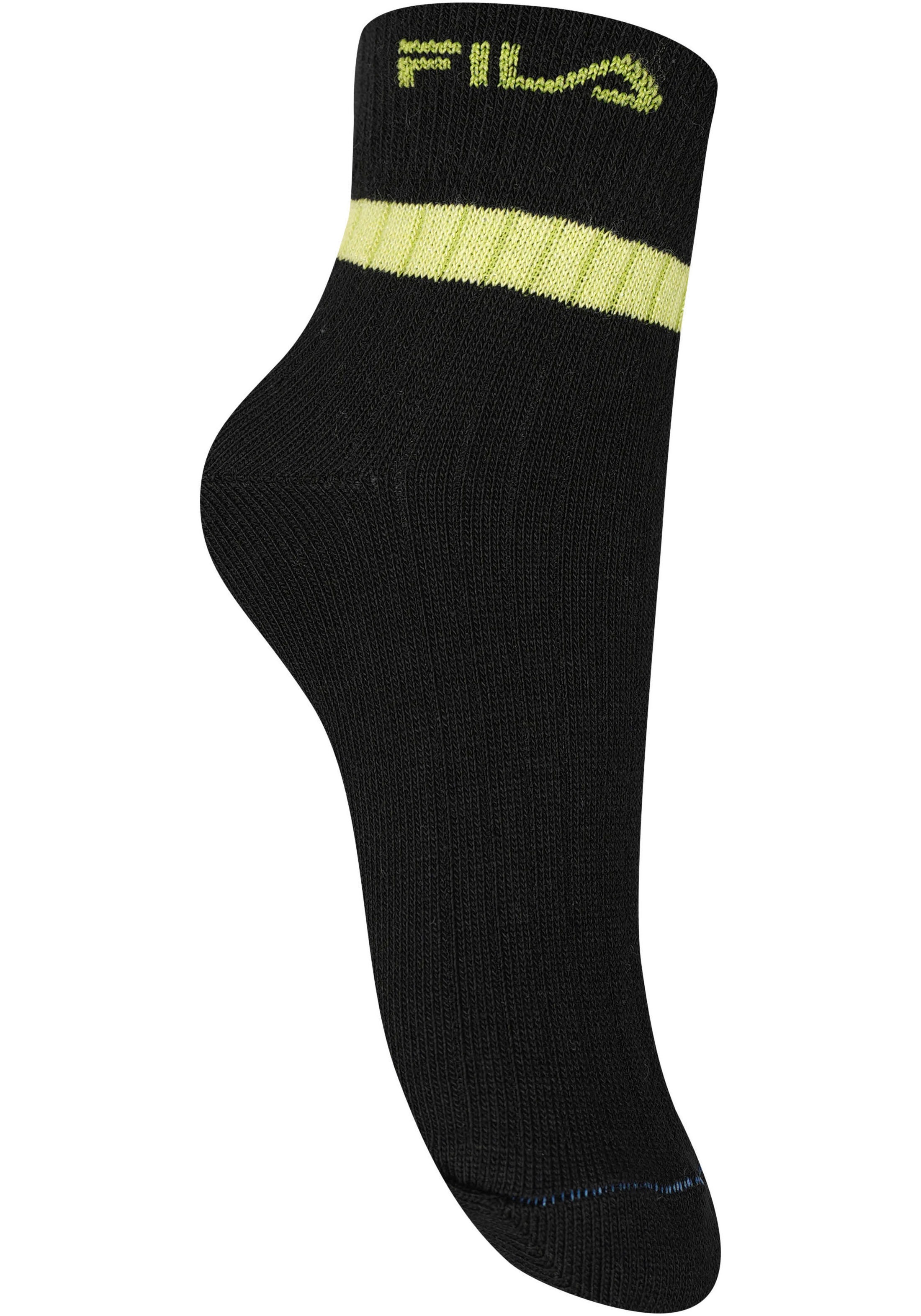 Fila Kurzsocken »JUNIOR GIRL QUARTER SOCKS«, (6 Paar), schlichtes Design mit dezentem Logo, feine Rippenstruktur
