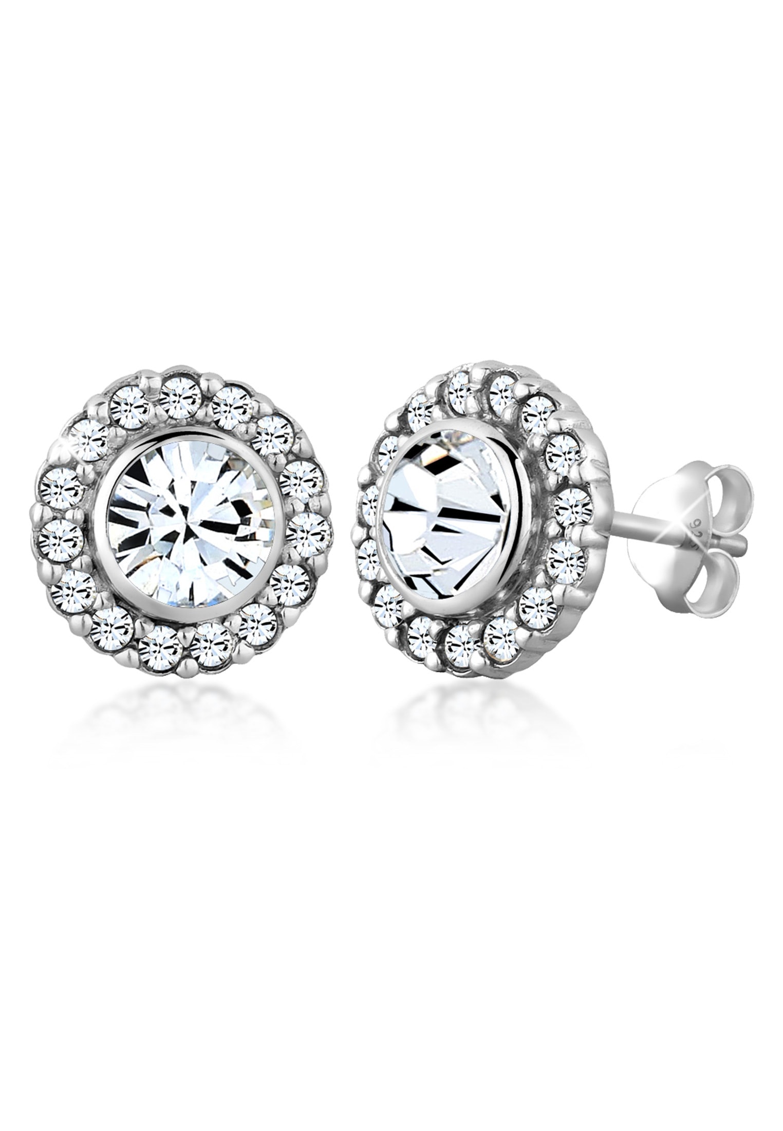 Elli Paar Ohrstecker »Ohrringe Glamour Kristalle 925 Silber«
