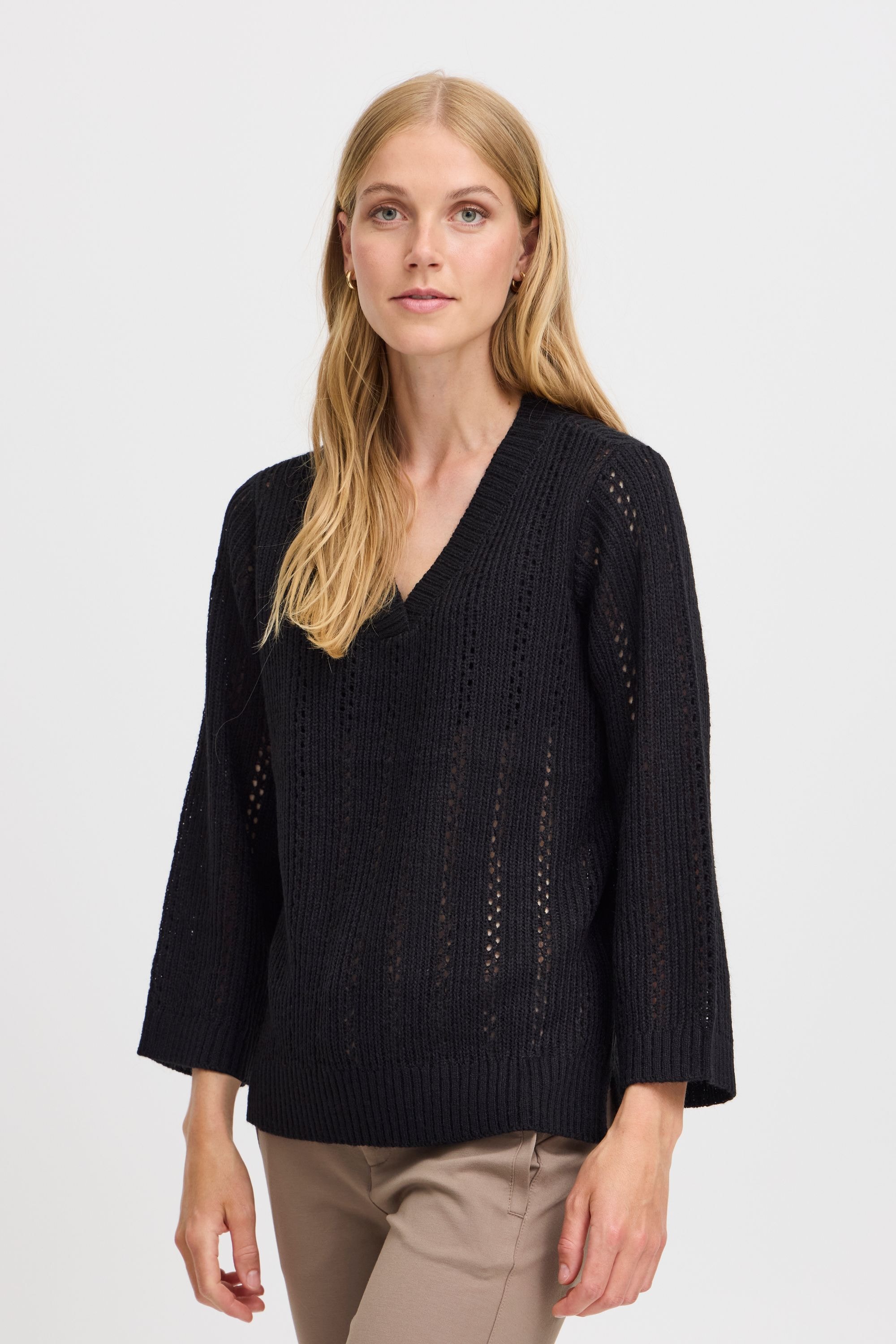 fransa Strickfleece-Pullover »Strickpullover FRERETTA PU 7«