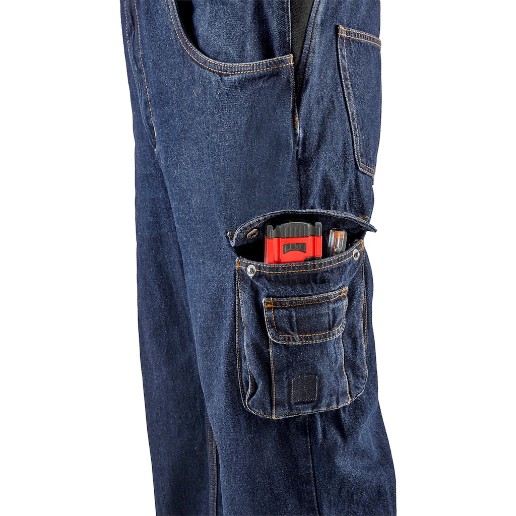 Northern Country Latzhose »Worker Jeans«, (aus 100% Baumwolle, robuster Jeansstoff, comfort fit)