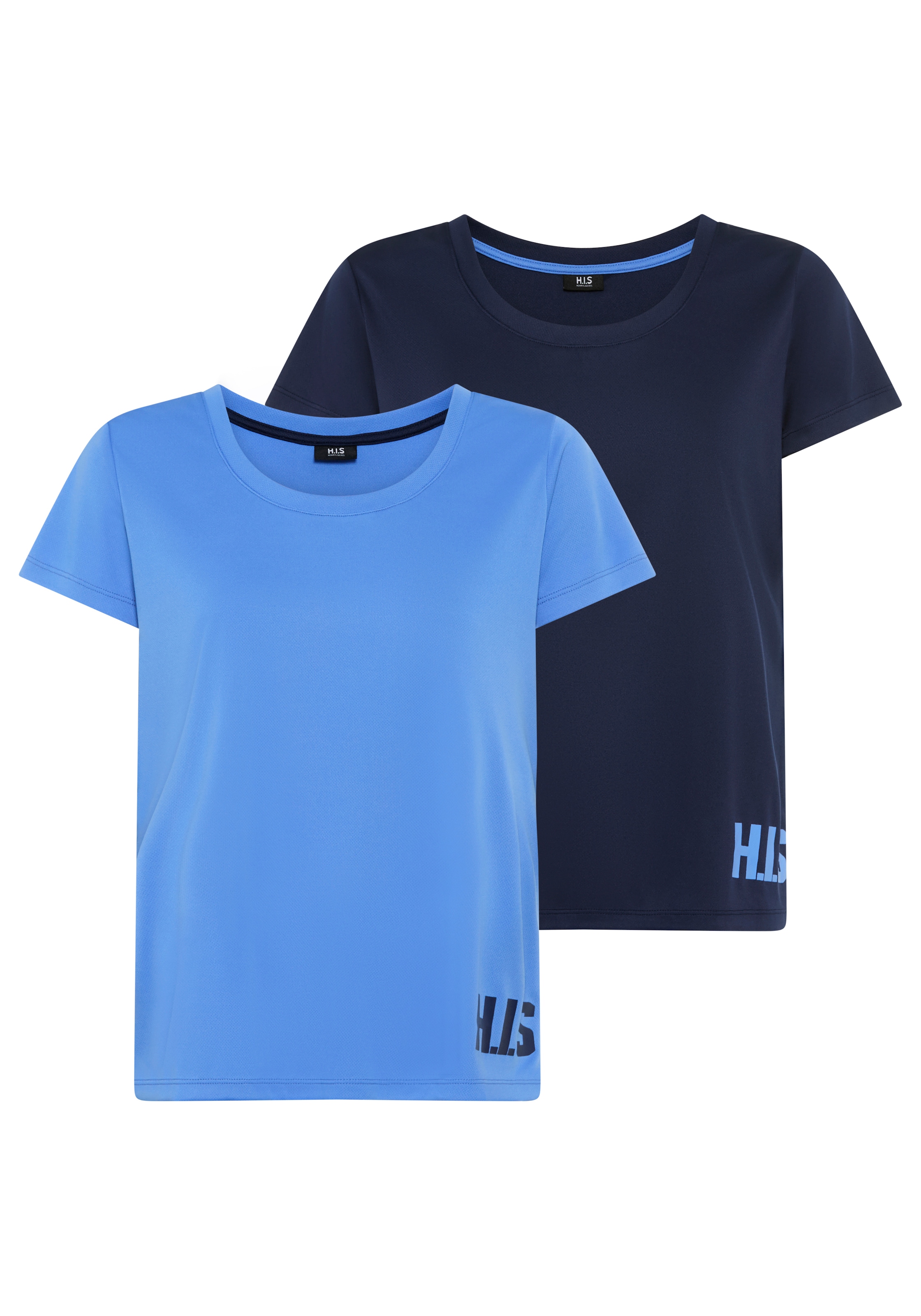 H.I.S Funktionsshirt Spar-Set, 2er-Pack,  figurbetonter Schnitt,  sportlicher Look,  mit trendigem Logodruck