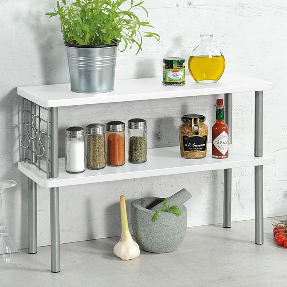 KESPER® Küchenregal »mit 2 Ebenen, FSC« 1 Stk. tlg. inkl. Harken für z.B. Scheren...