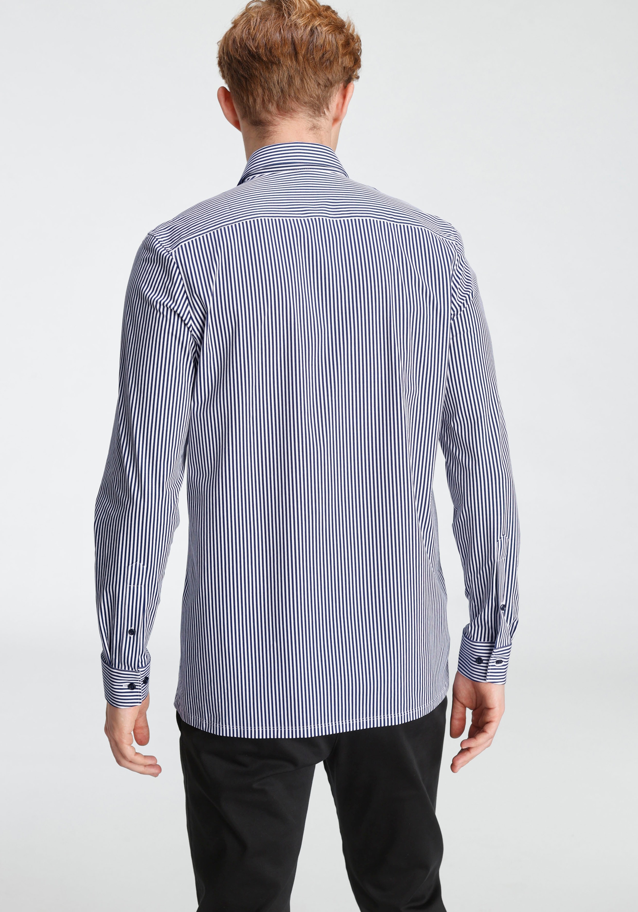 OLYMP Businesshemd »Luxor 24/Seven modern fit«, Jersey-Hemd