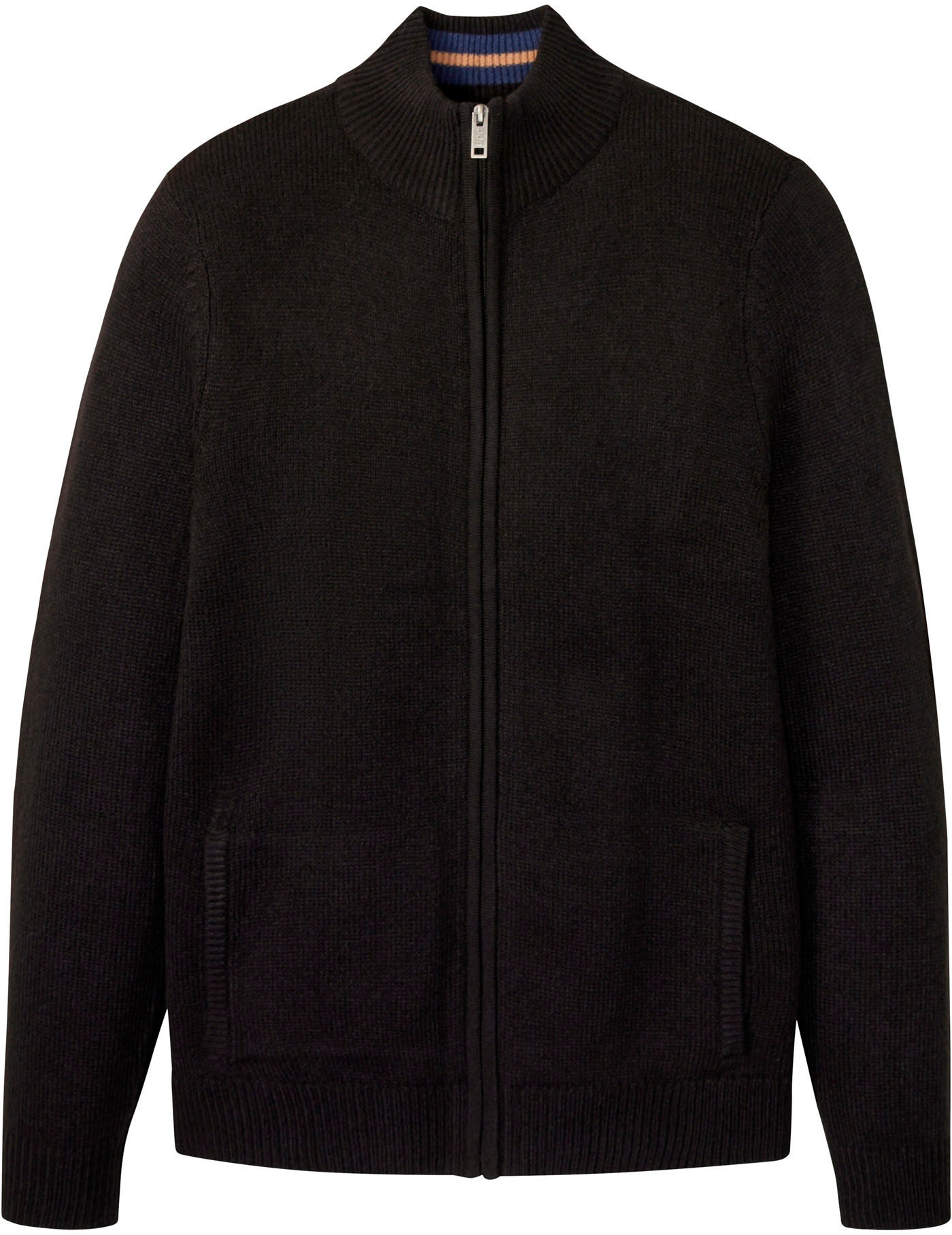 bonprix Strickjacke »Feinstrickjacke« mit Stehkragen, Regular Fit, aus Polyacryl, mit Reißverschluss