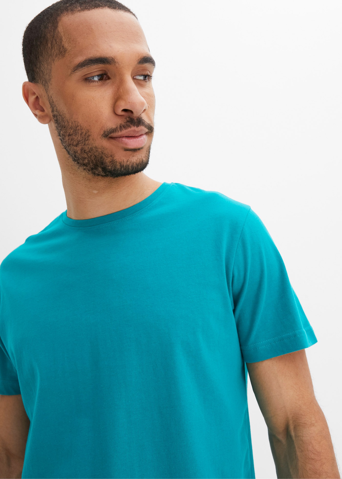 bonprix T-Shirt »T-Shirt (5er Pack)« Packung, 5 Stk. Regular Fit, Kurzarm, für warme Tage, aus Baumwolle und Viskose