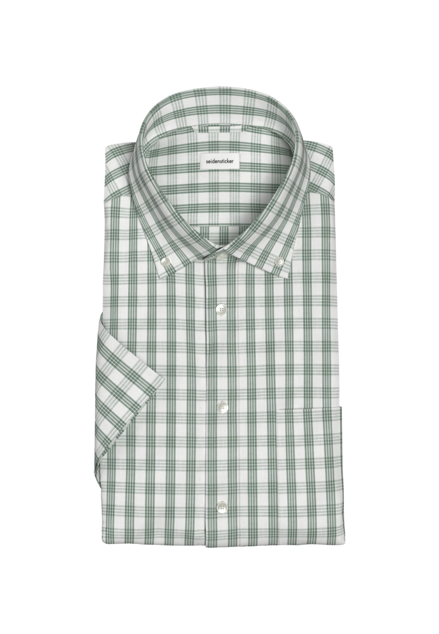 seidensticker Businesshemd »Regular«, Regular 1/2 Button-Down-Kragen Karo