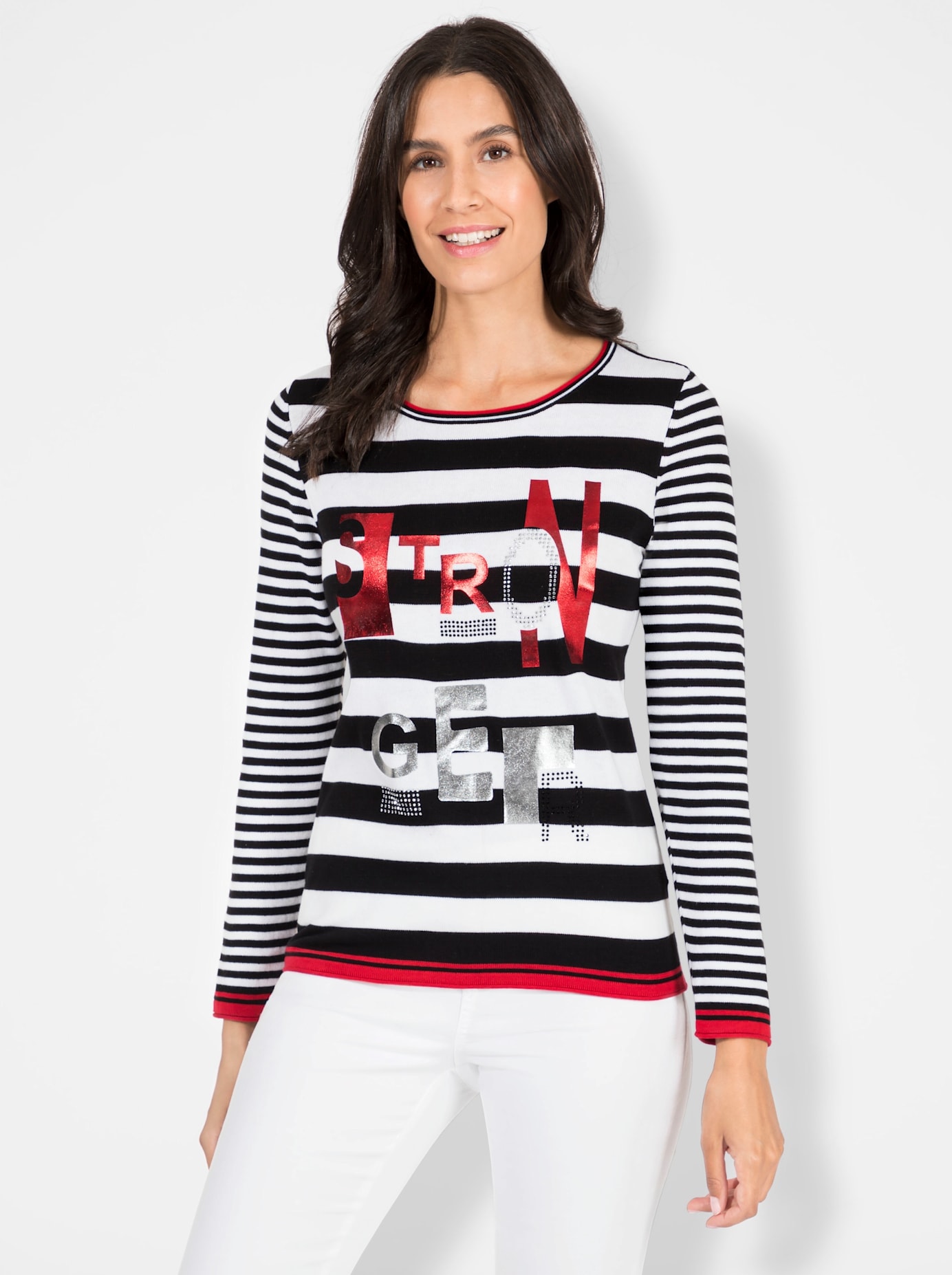 Inspirationen Streifenpullover »Pullover«