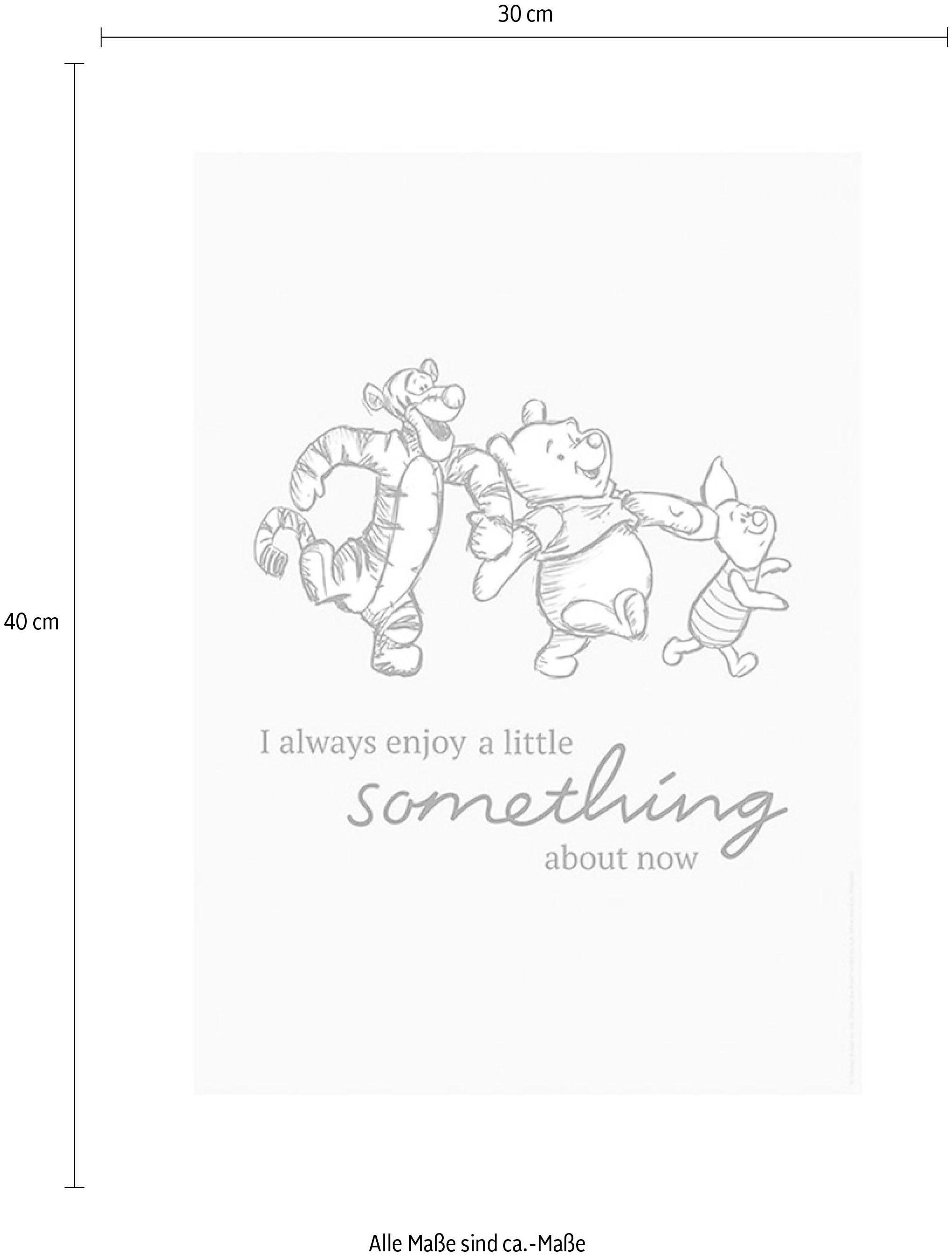 Komar Bild »Winnie the Pooh Little Something«, Disney, (1 St.), Wandbild zur Dekoration im Kinderzimmer - ohne Rahmen