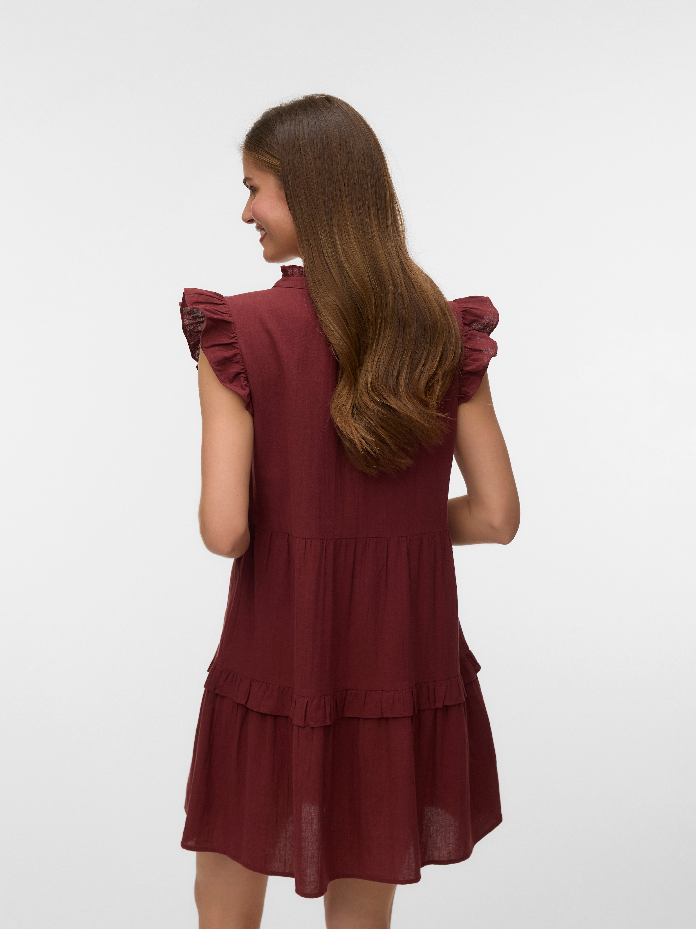 Vero Moda Tunikakleid »VMDICTHE EMB SHORT DRESS WVN GA« Baumwolle, regular fit