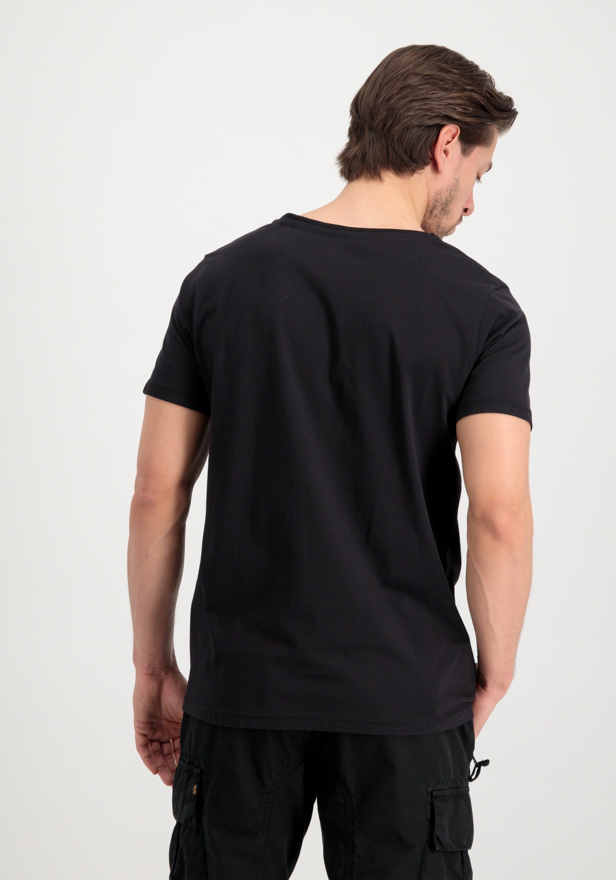 Alpha Industries T-Shirt »Alpha Industries Men - T-Shirts Basic V-Neck T-Shirt SL«
