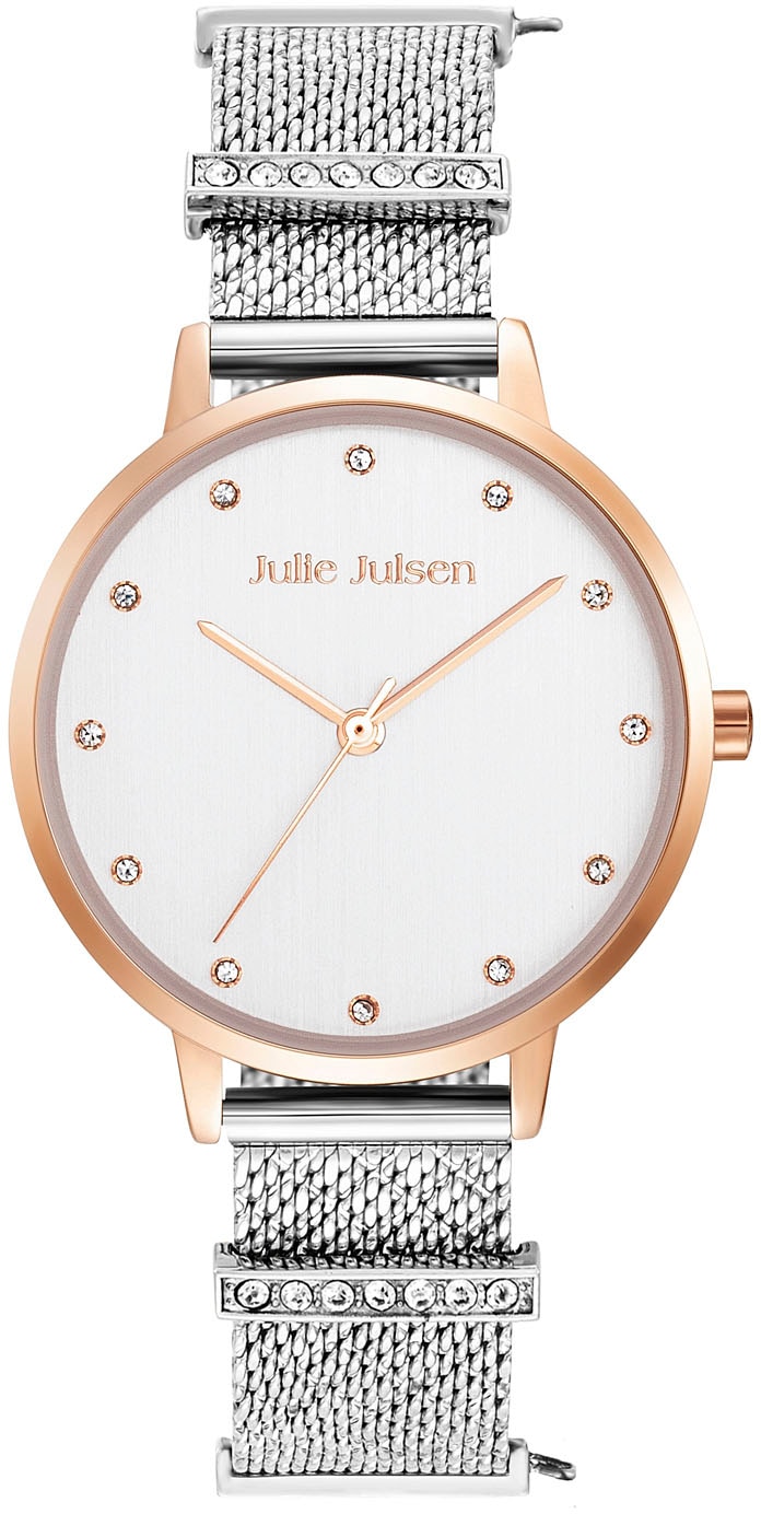 Quarzuhr »Julie Julsen Charming Bicolor Dots, JJW1231RGSME-34-1«, Armbanduhr,...