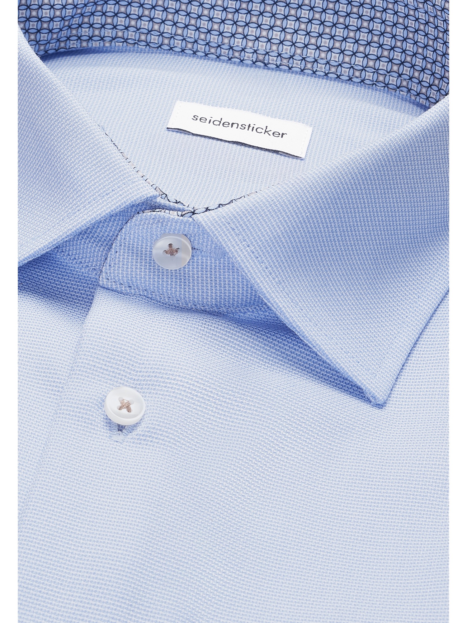 seidensticker Businesshemd »Schwarze Rose« Regular 1/1 Kentkragen Struktur