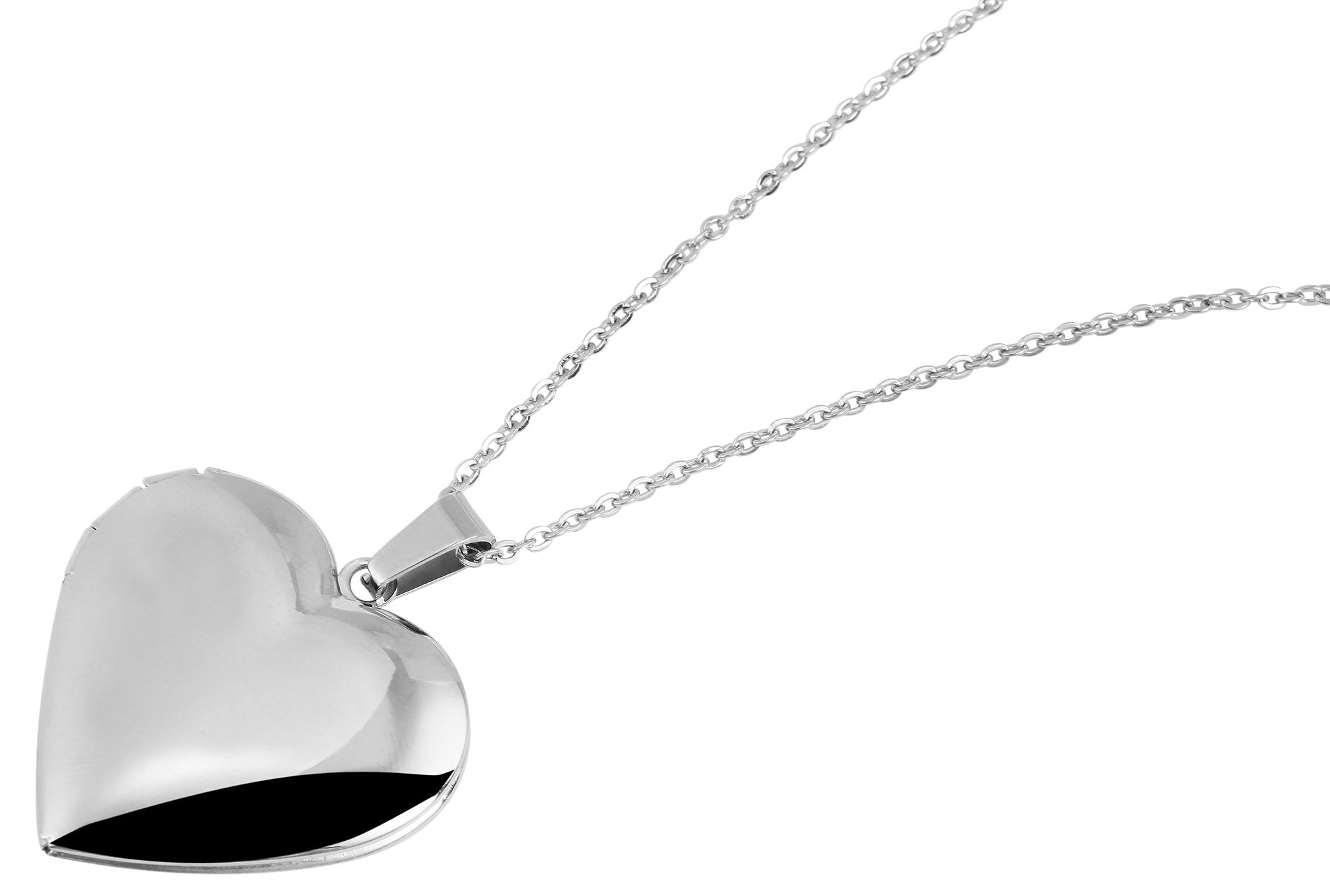 Adelia´s Gliederkette »Damen Halskette ¿ Medaillon aus Edelstahl 43+5«